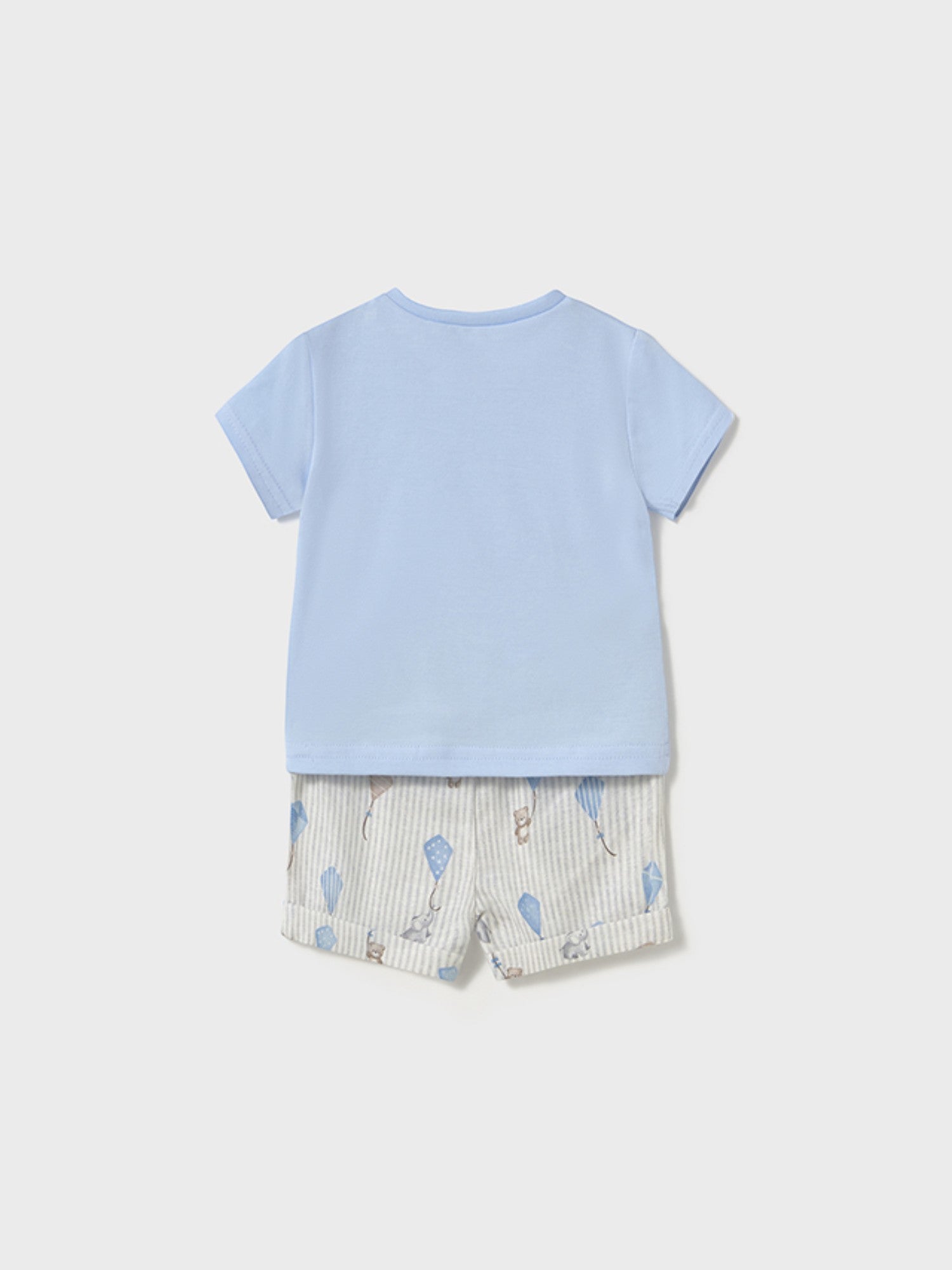Completo pantalone corto maglietta Bimbo CIELO 1202 /C - NANU' BABY
