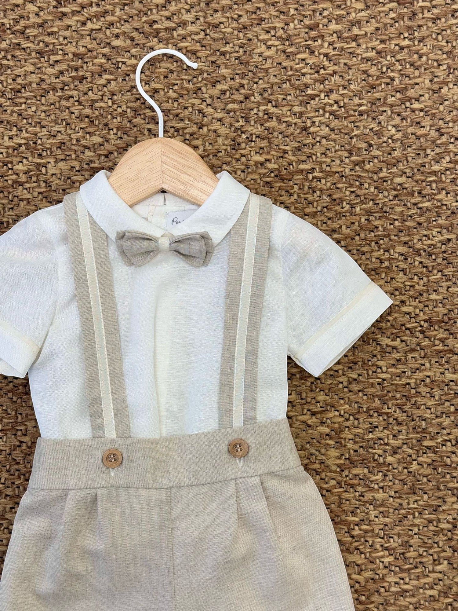 Completo Cerimonia Bimbo BEIGE 1/6327-B - NANU' BABY