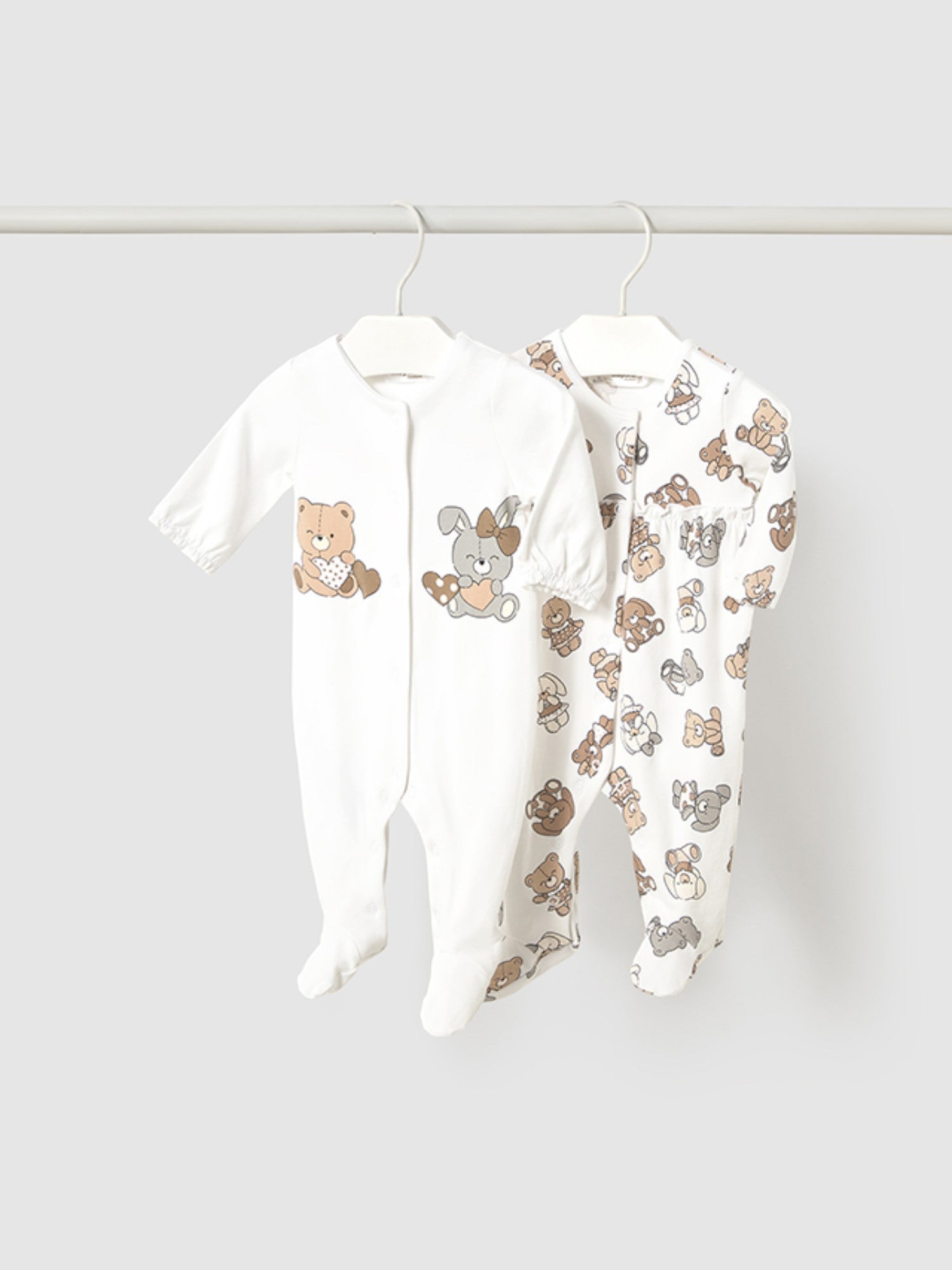 Set 2 pigiami lunghi Neonata BEIGE 1750 /BE - NANU' BABY