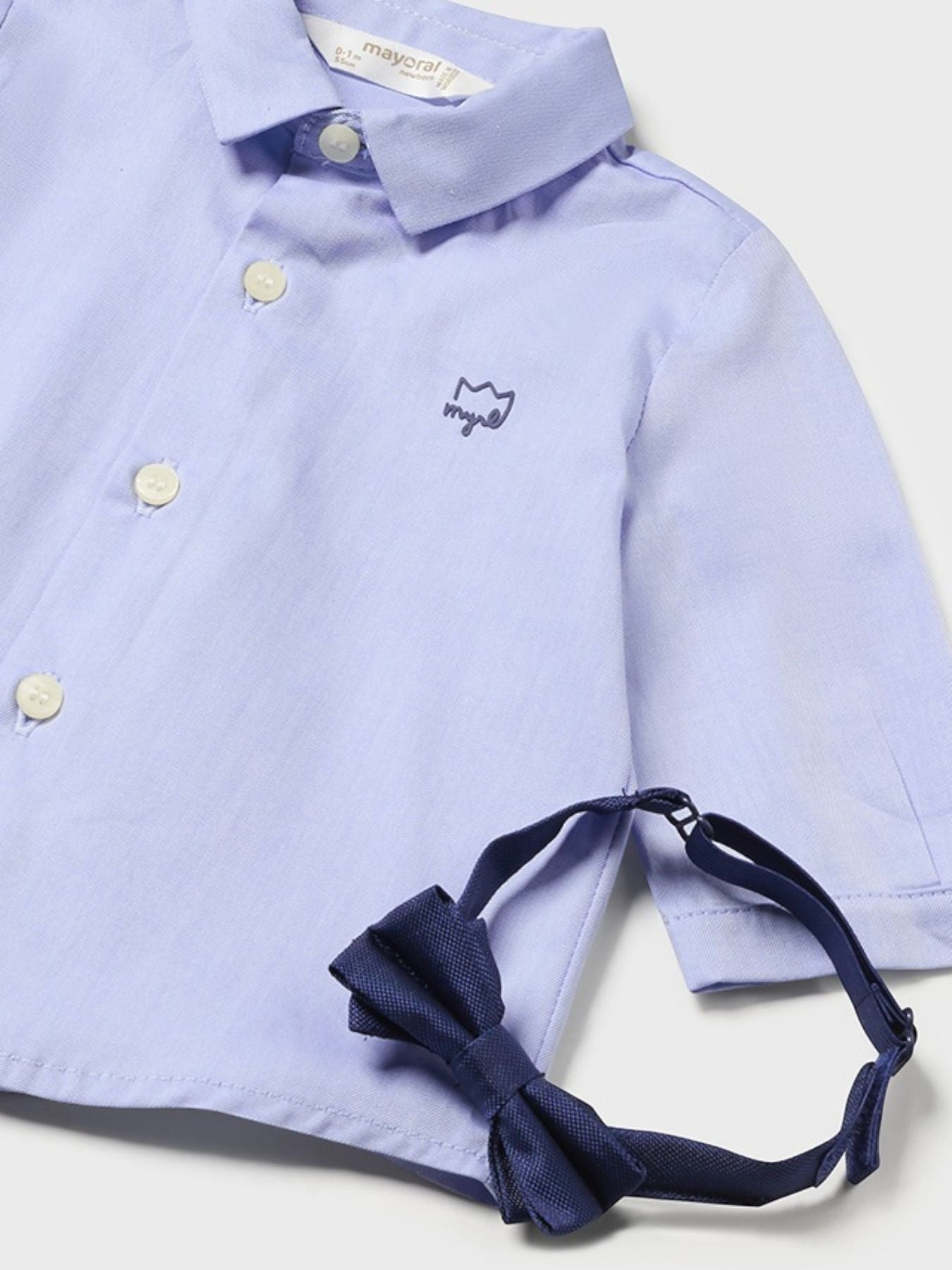 Camicia m/l con papillon Bimbo CIELO 1J-2180/CL - NANU' BABY