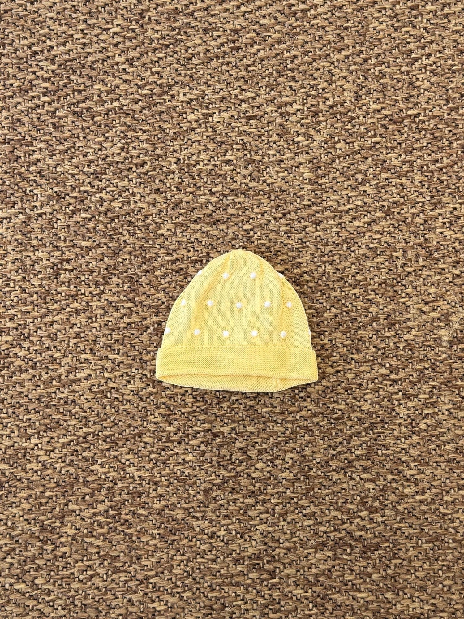 Cuffia Pois giallo Neonata GIALLO 3430/651F - NANU' BABY