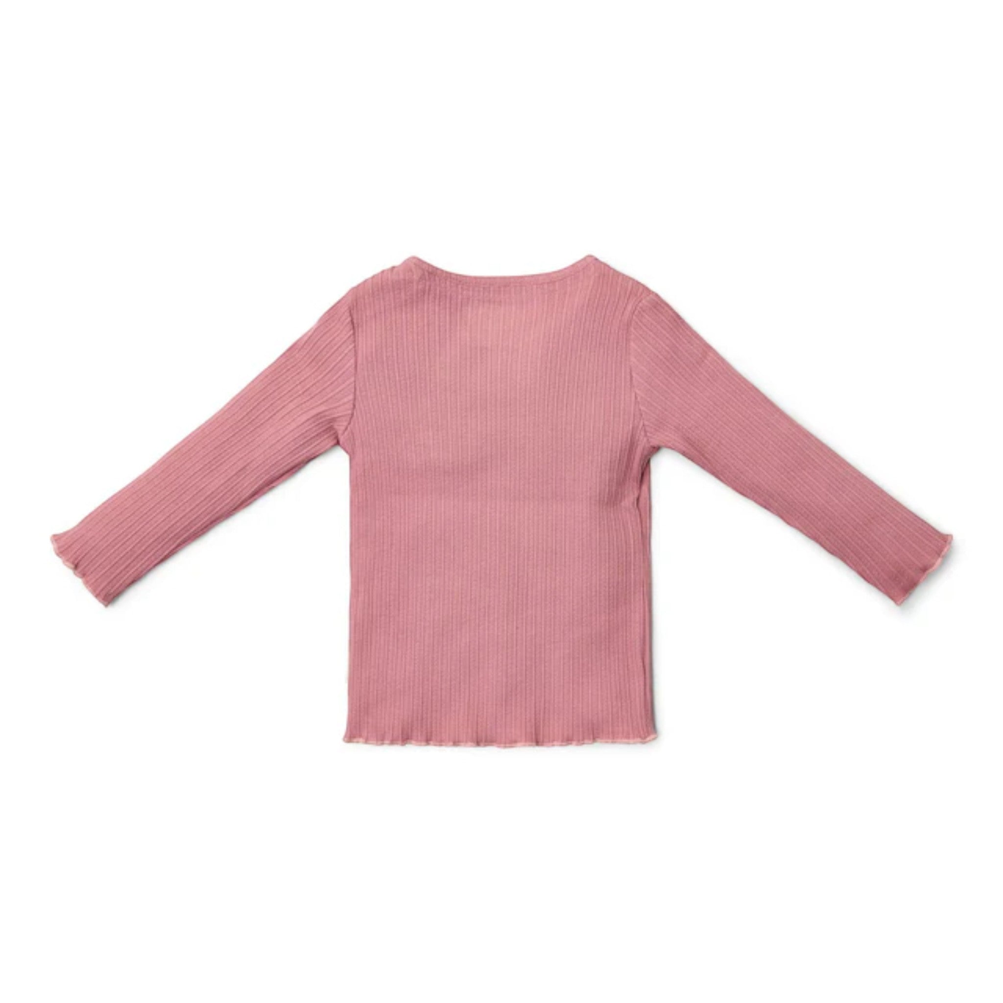 T-shirt a costine a manica lunga - Giardino delle fate Rosa CL25091013