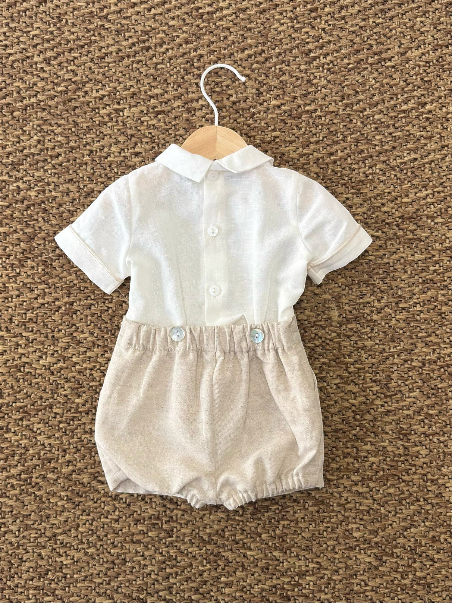 Completo Cerimonia Bimbo BEIGE 1/6329-B - NANU' BABY