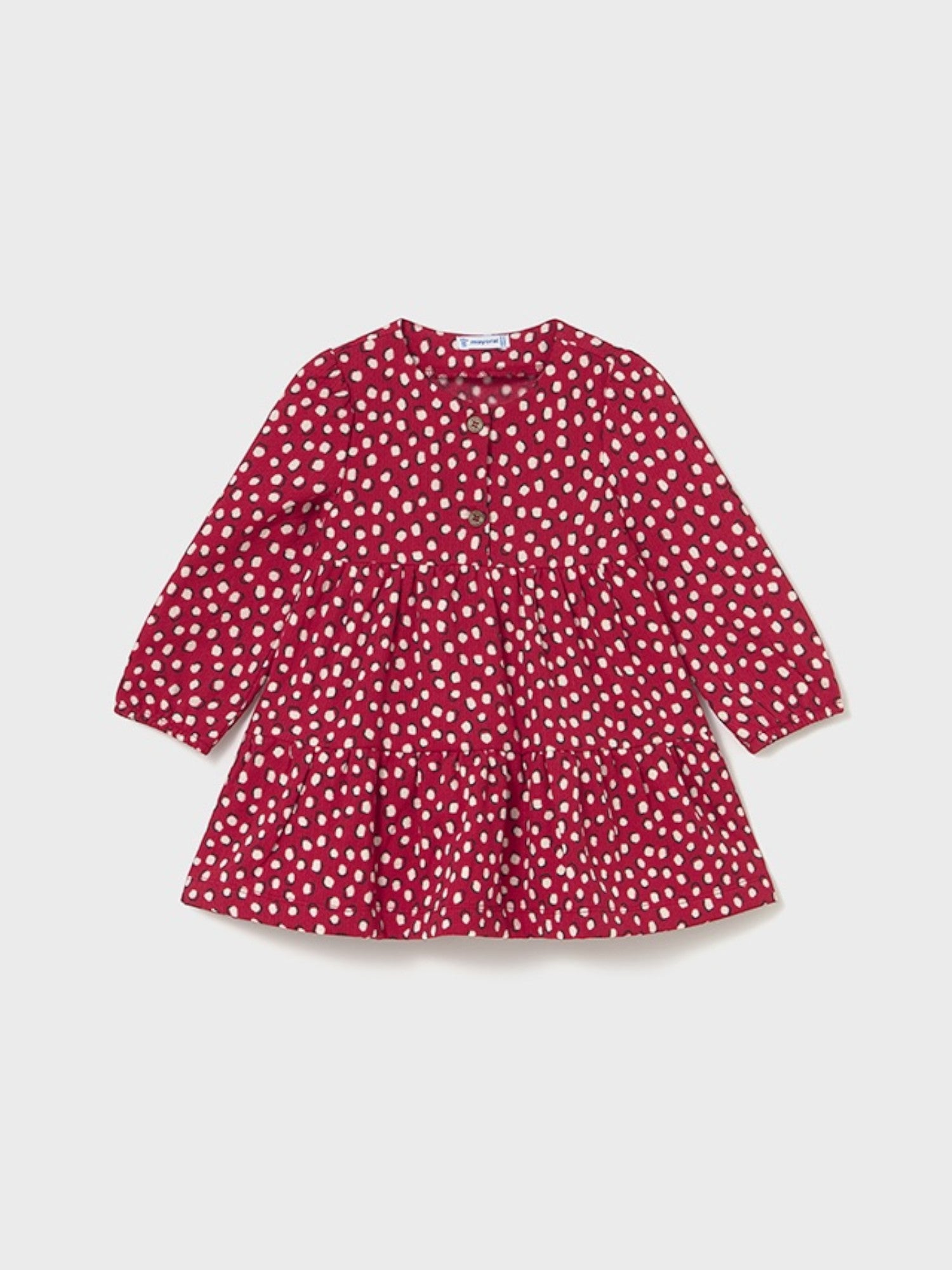 Abito punto strutturato Bimba Rosso 2915/40 - NANU' BABY