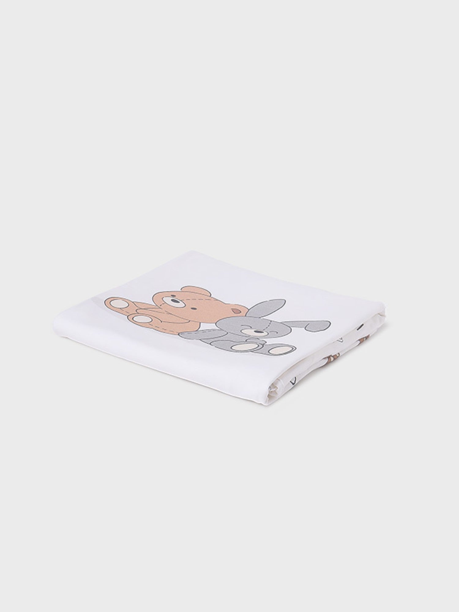 Copertina stampata Neonato BIANCO 9866 /B - NANU' BABY