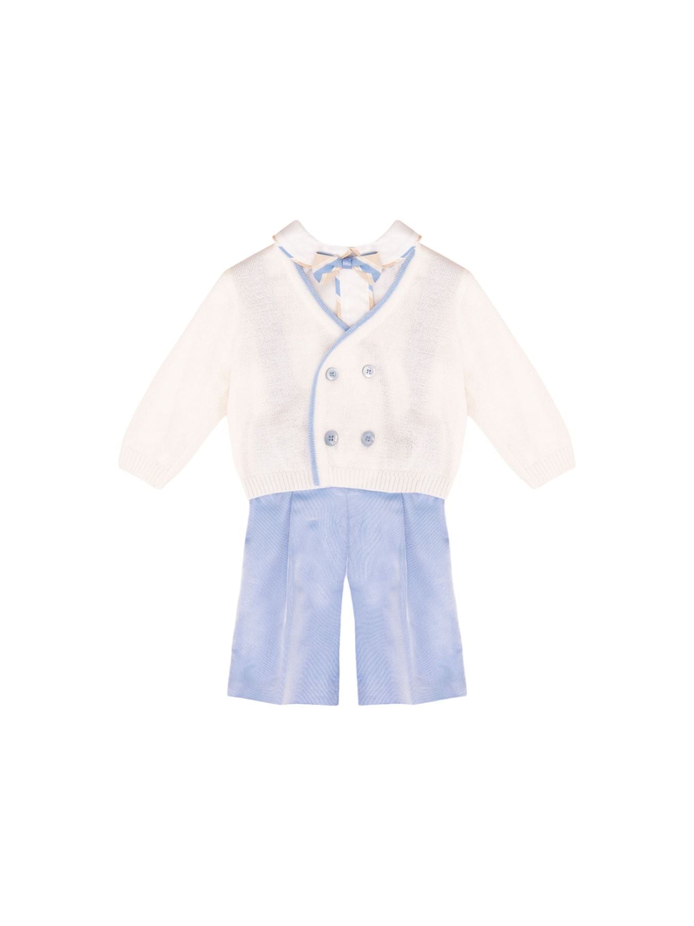 Completo cerimonia con papillon Bimbo CIELO EN71060 - NANU' BABY