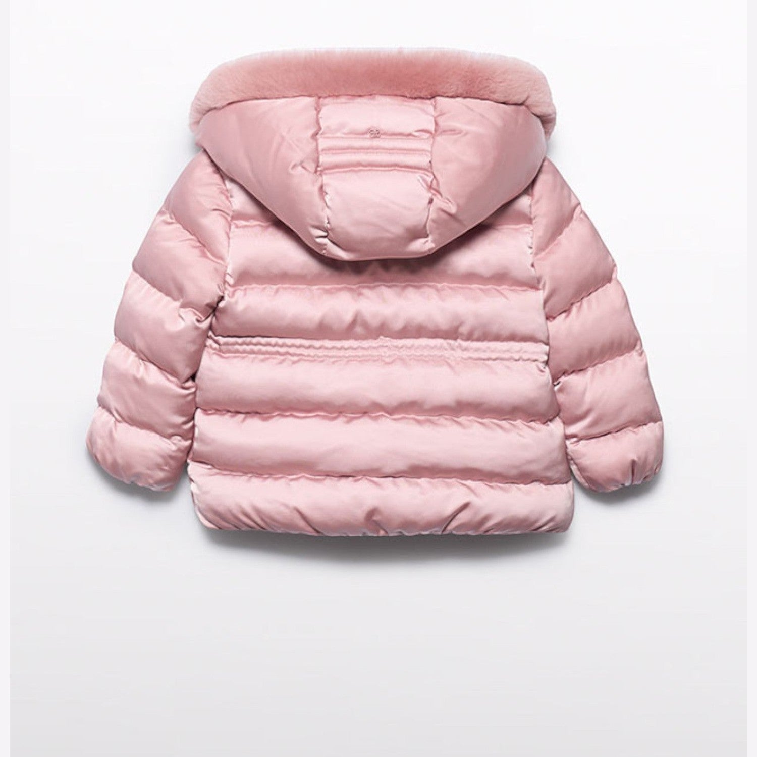 Giubbotto satinato pelo Bimba Rosa 5849/15 - NANU' BABY