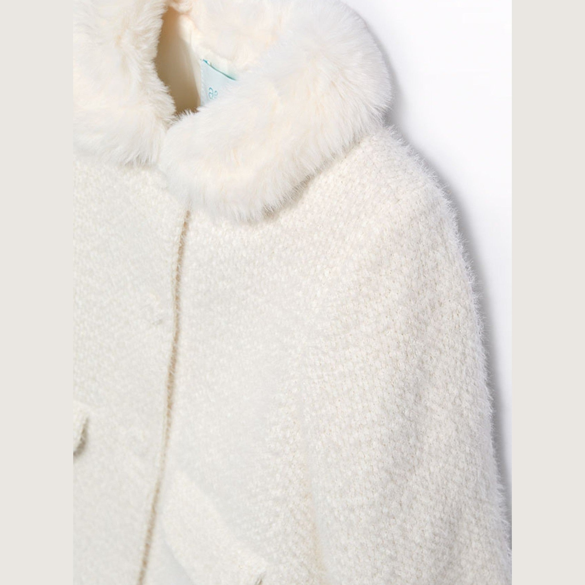 Cappotto punto strutturato Bimba PANNA 5819/90 - NANU' BABY