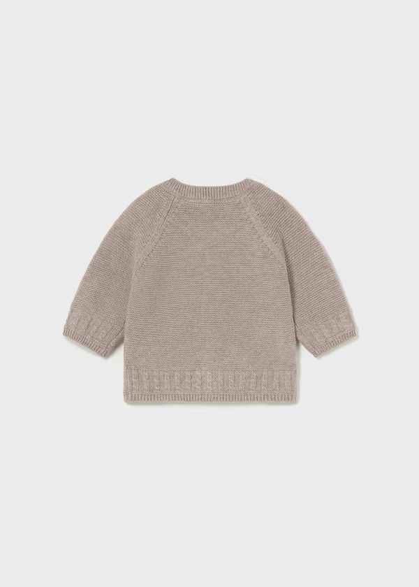 Cardigan basic in caldo cotone Bimbo GRIGIO 2301-G