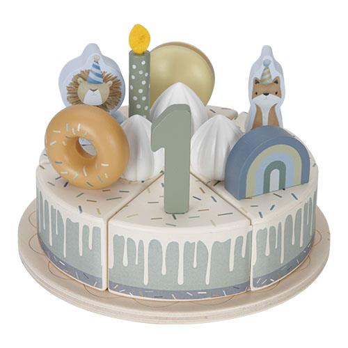Torta di compleanno in legno - 26 pezzi MULTICOLORE LD8016 - NANU' BABY