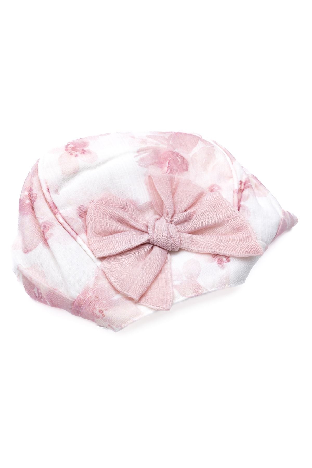 Cuffia in tessuto Rose Neonata ROSA ANTICO 009-21166 - NANU' BABY