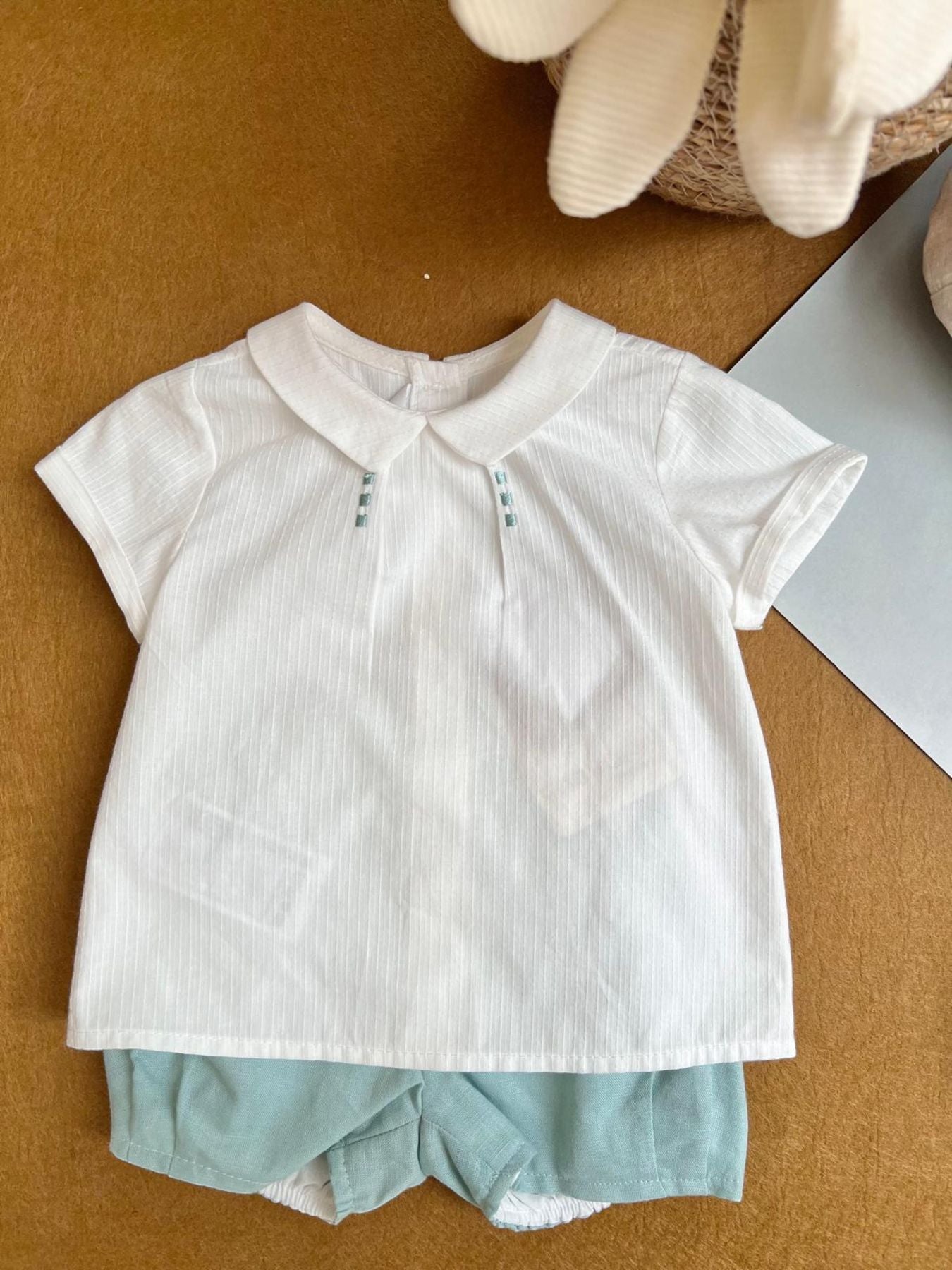 Compl.pant.corto Bimbo VERDE 1216/V - NANU' BABY