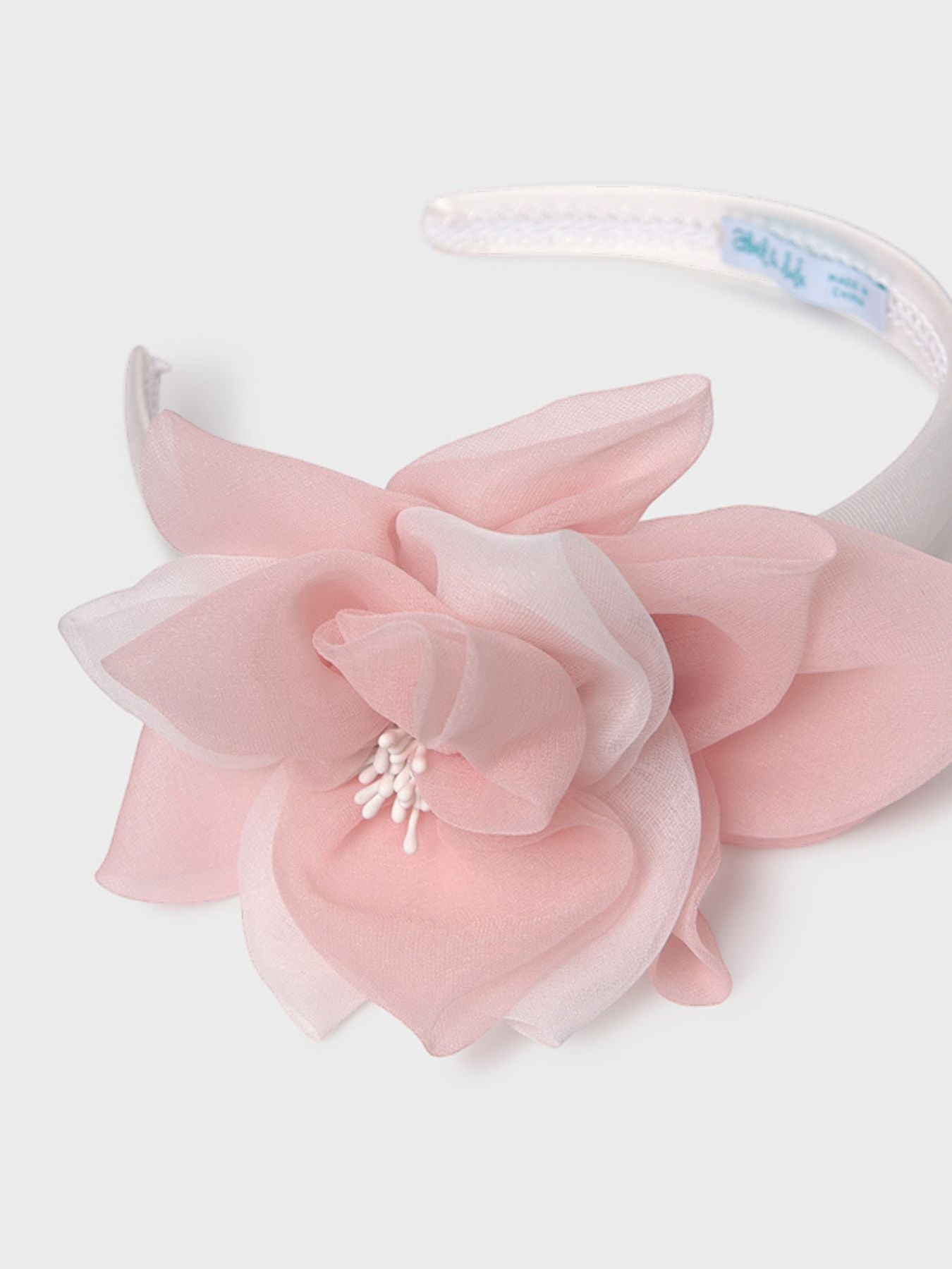 Cerchietto fiore organza PANNA 5413 - NANU' BABY