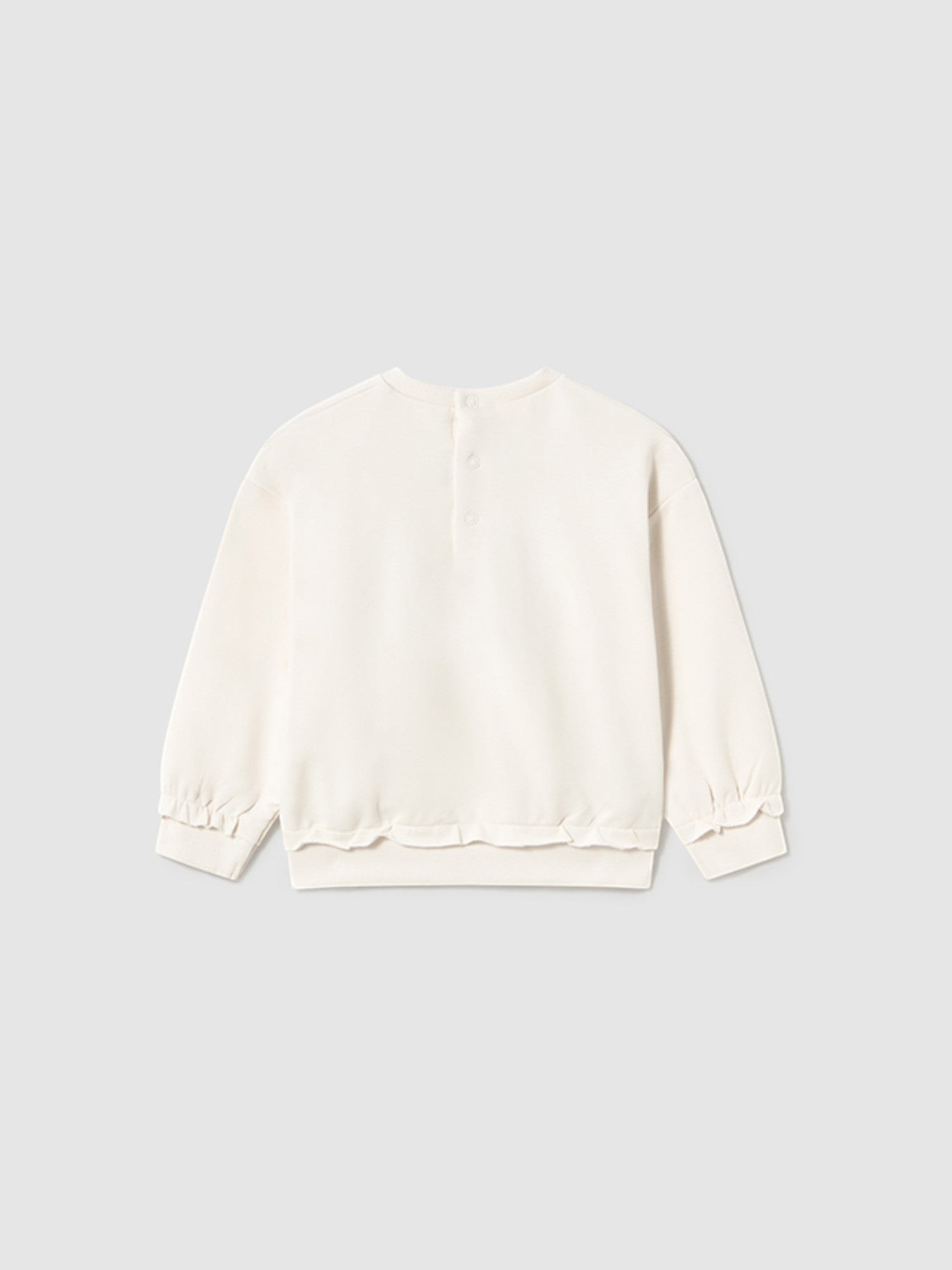 Pullover ricamato Bimba PANNA 1459/95 - NANU' BABY