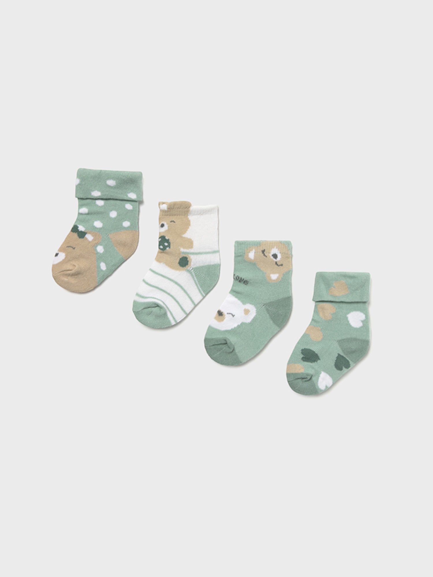 Set 4 calze VERDE 9867 /V - NANU' BABY