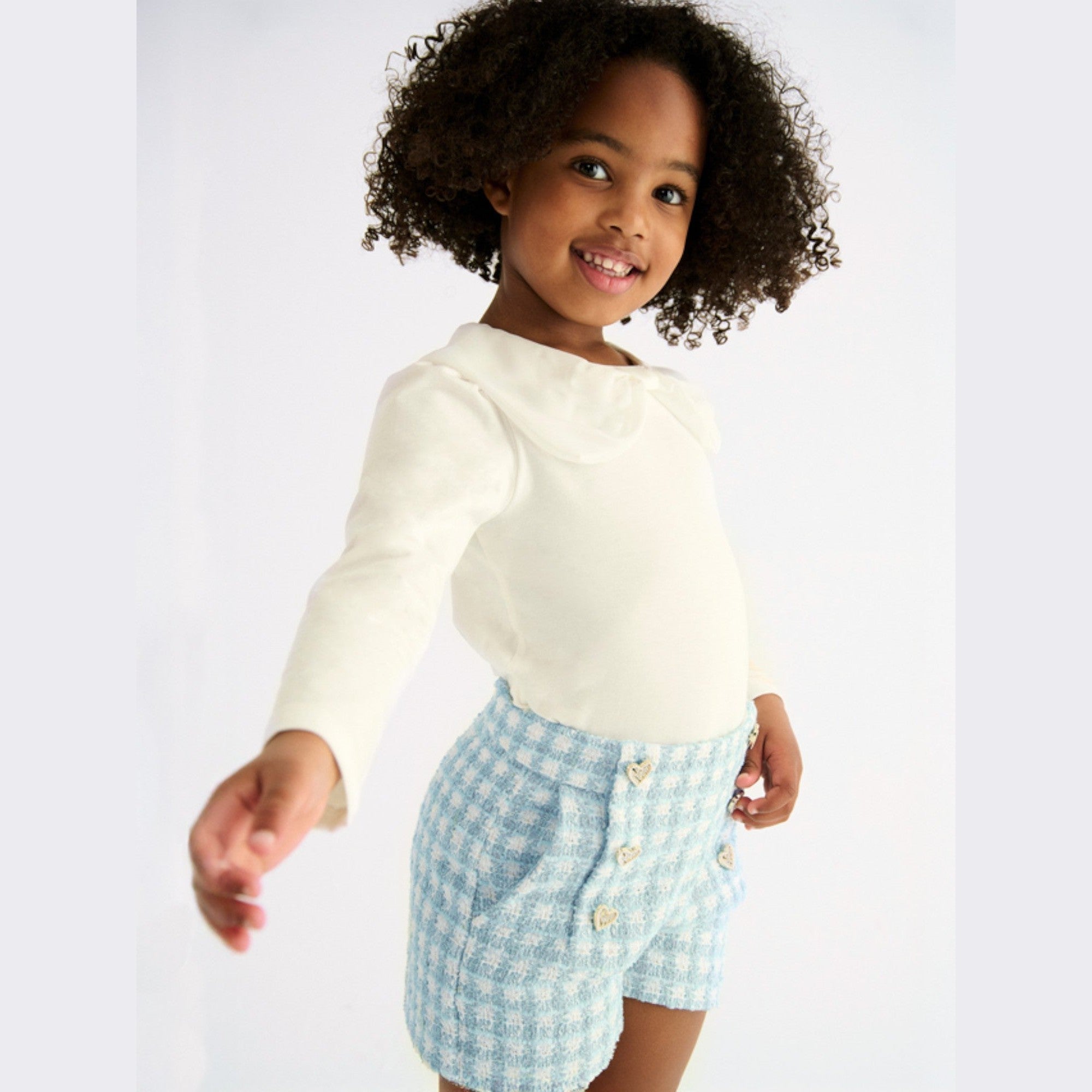 Bermuda quadri lurex Bimba Verde 5719/9 - NANU' BABY