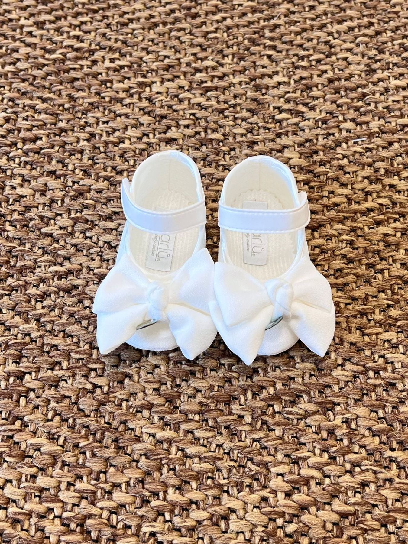 Scarpe Cerimonia Fiocco Bimba VANIGLIA IK331SC - NANU' BABY