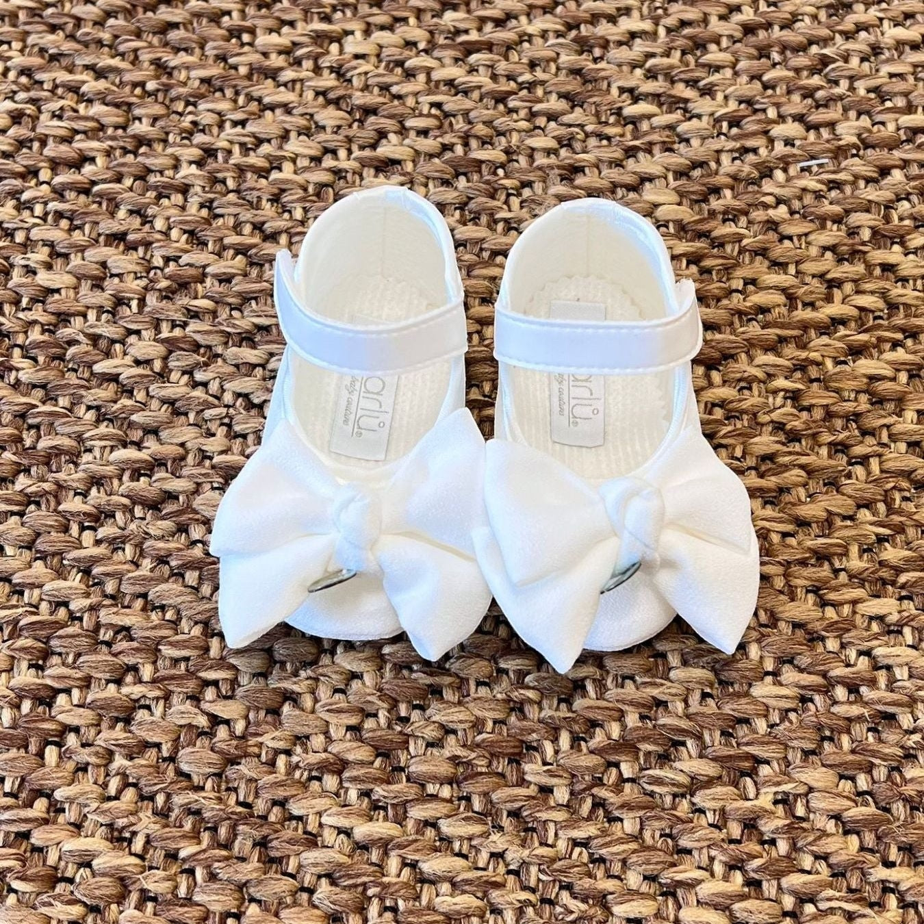 Scarpe Cerimonia Fiocco Bimba VANIGLIA IK331SC - NANU' BABY