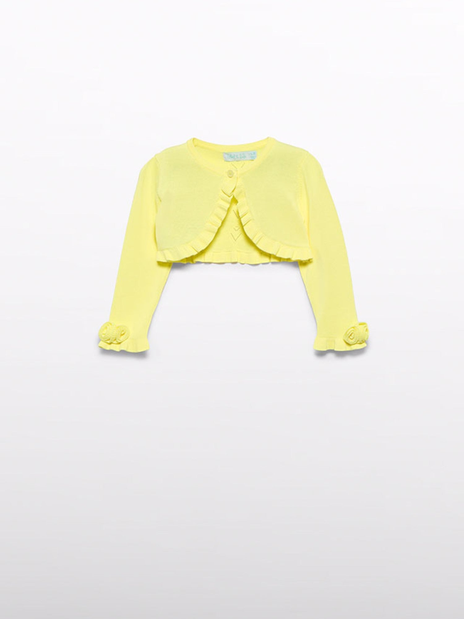 Cardigan tricot traforato Bimba GIALLO 5381 /13 - NANU' BABY