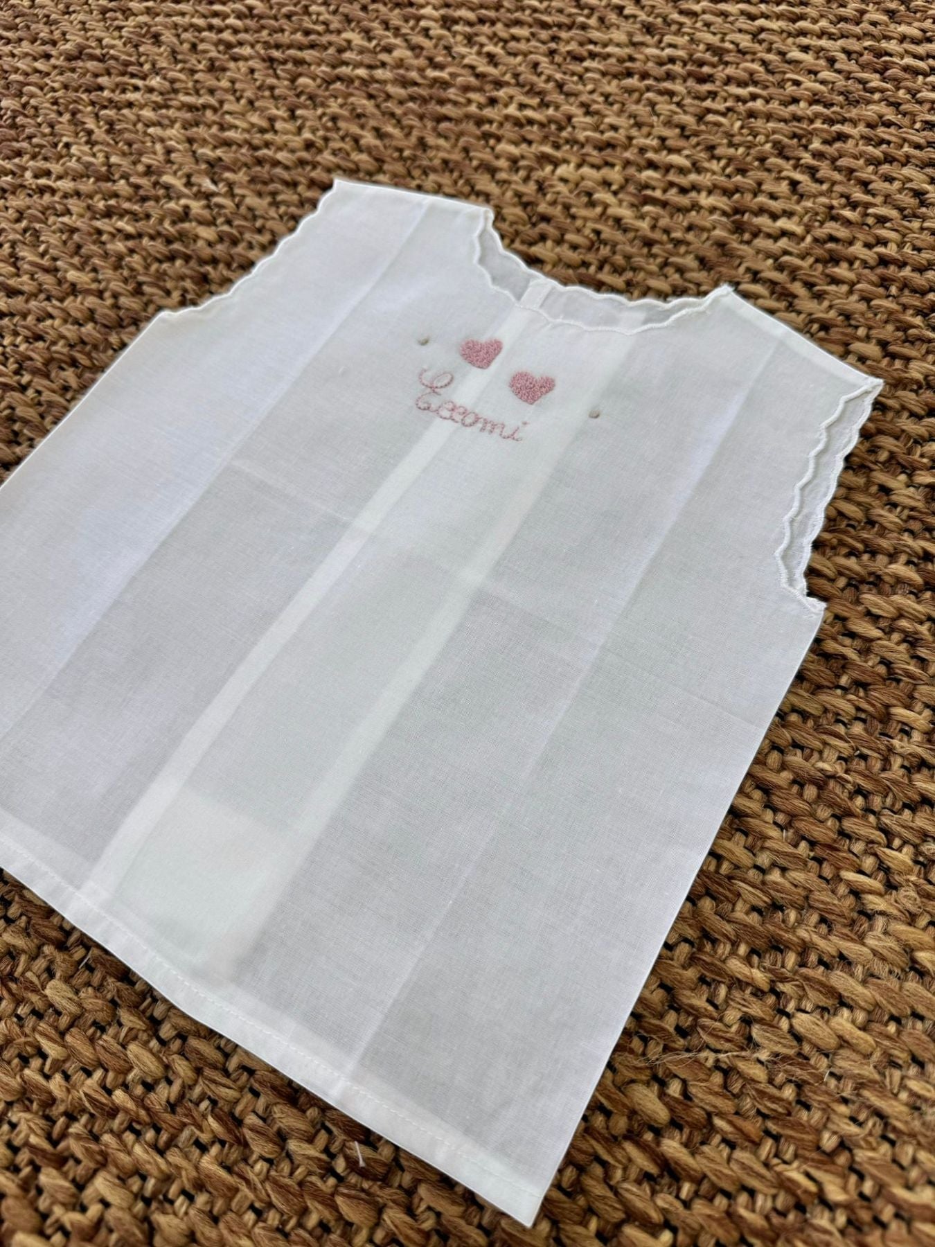 CAMICINA BATISTA Neonata Rosa CA80R - NANU' BABY