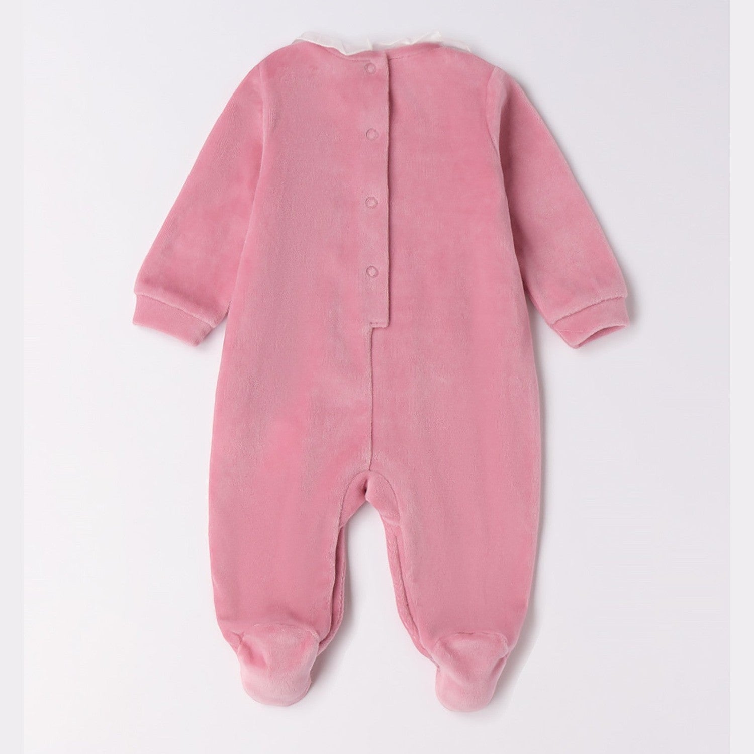 Tutina Intera Con Piede Neonata Rosa 3F754/2748 - NANU' BABY