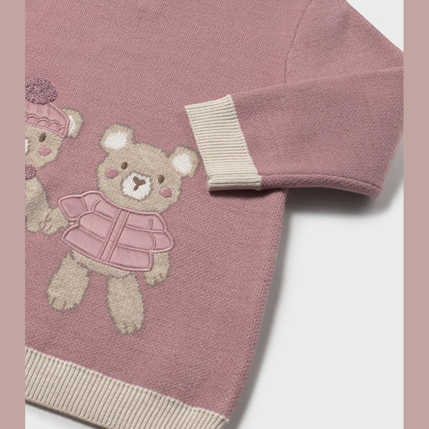 Abito maglia jacquard Bimba Rosa 2911/31 - NANU' BABY