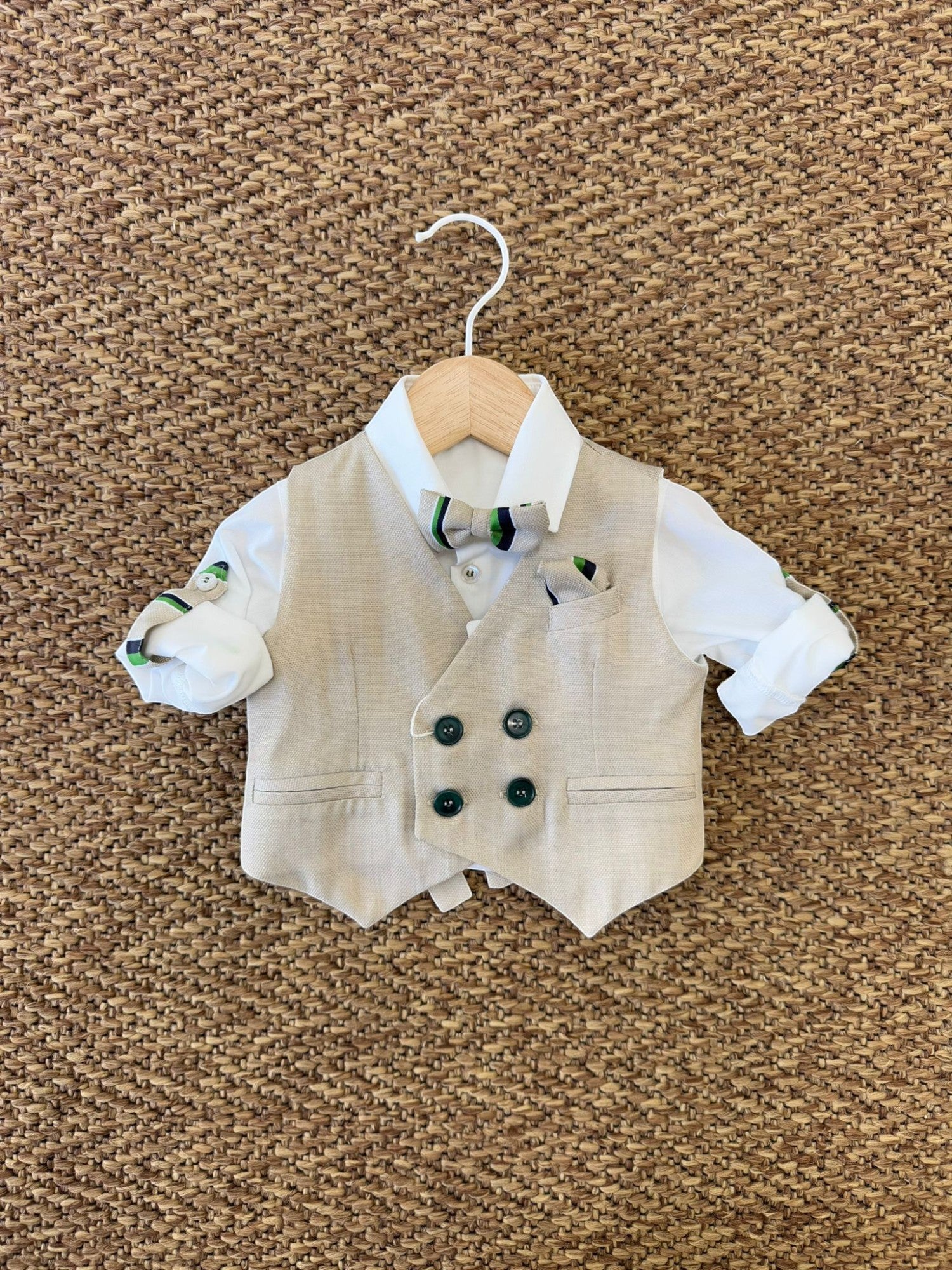 Completo Cerimonia Bimbo BEIGE M0412A - NANU' BABY