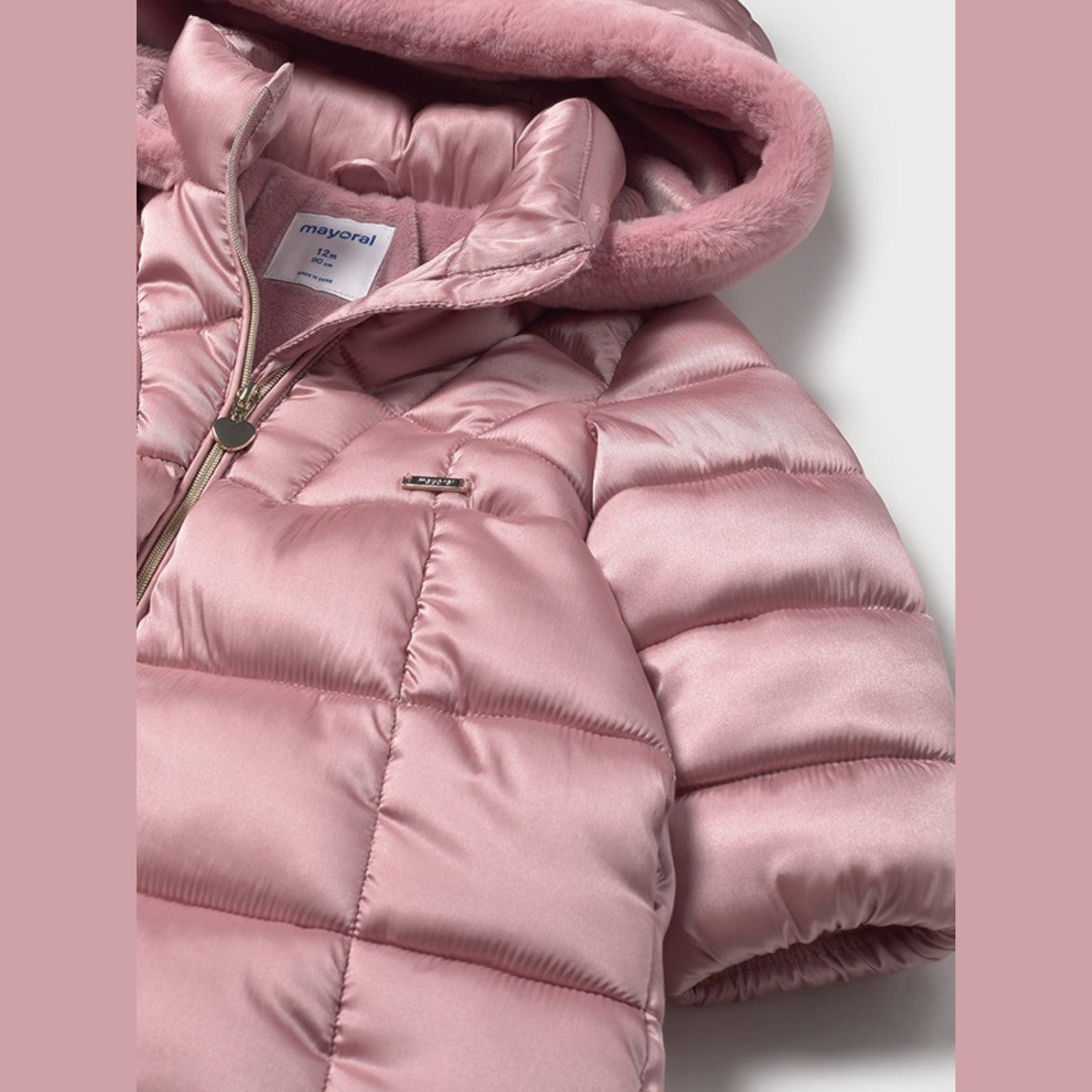 Giaccone lungo Bimba Rosa 2436/54 - NANU' BABY