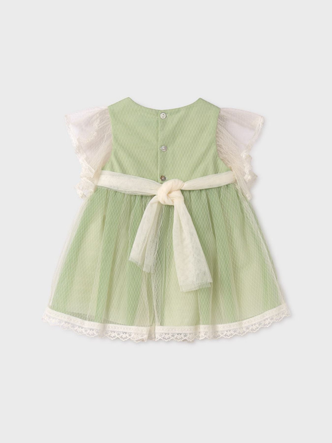 Abito tulle rombi Bimba VERDE 5005 - NANU' BABY