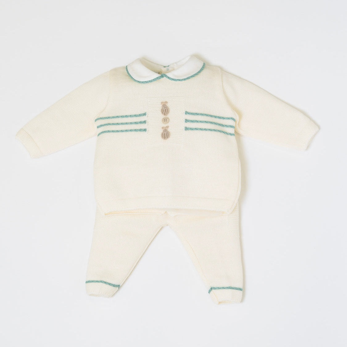 Completo nascita Neonato VANIGLIA IN6650 - NANU' BABY