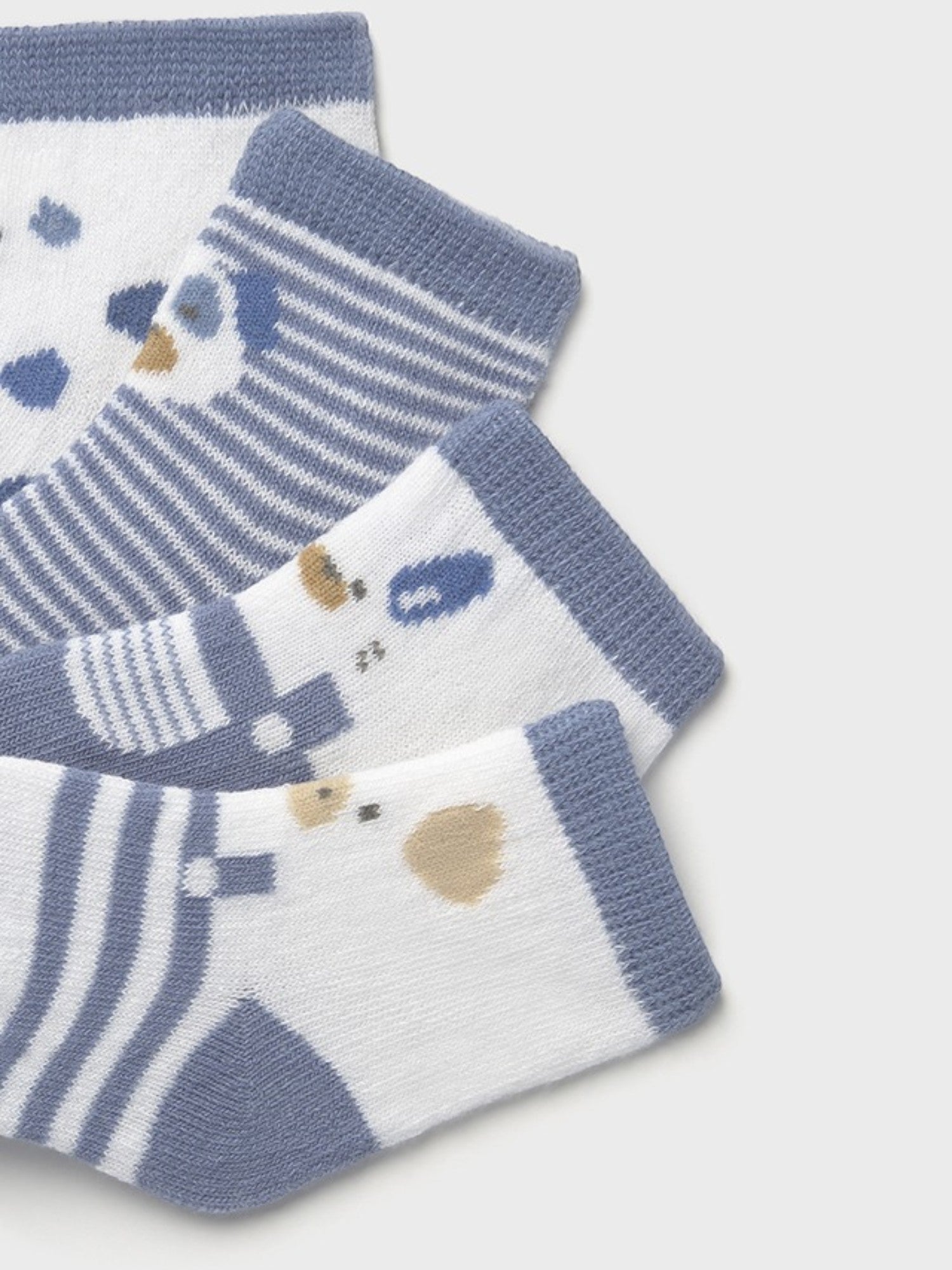 Set 4 calze AZZURRO 9862 /AZ - NANU' BABY