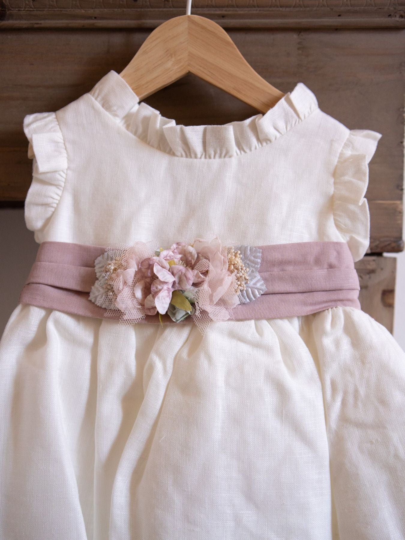 Abito Cerimonia Bimba BEIGE 4917/B - NANU' BABY