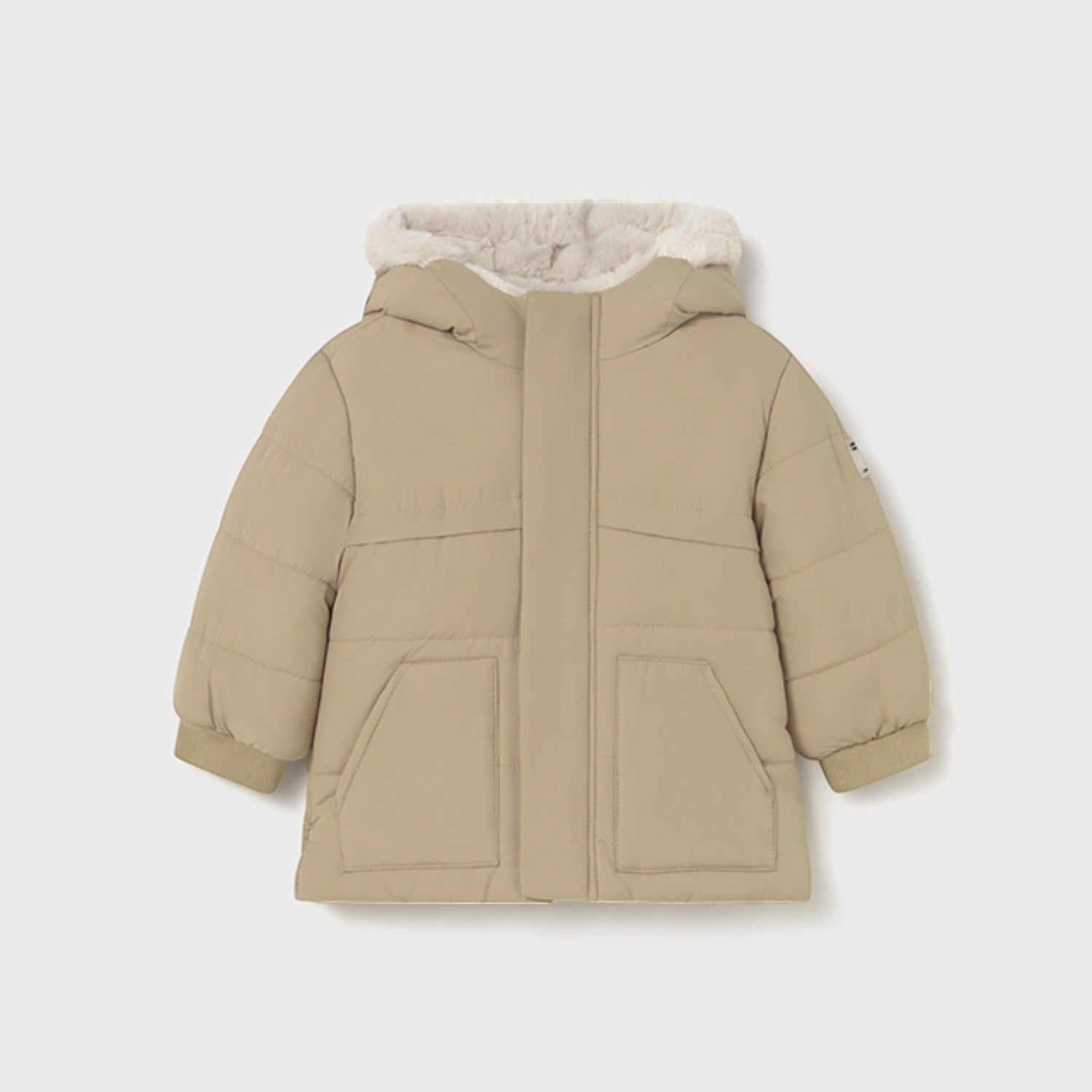 Giaccone orecchie pelo Bimbo Beige 2424/50 - NANU' BABY