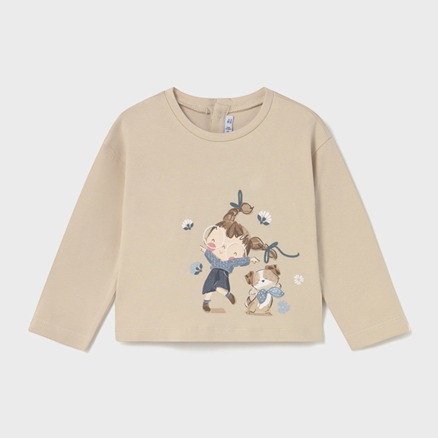 Maglietta m/l Bimba Avorio 2082/91 - NANU' BABY