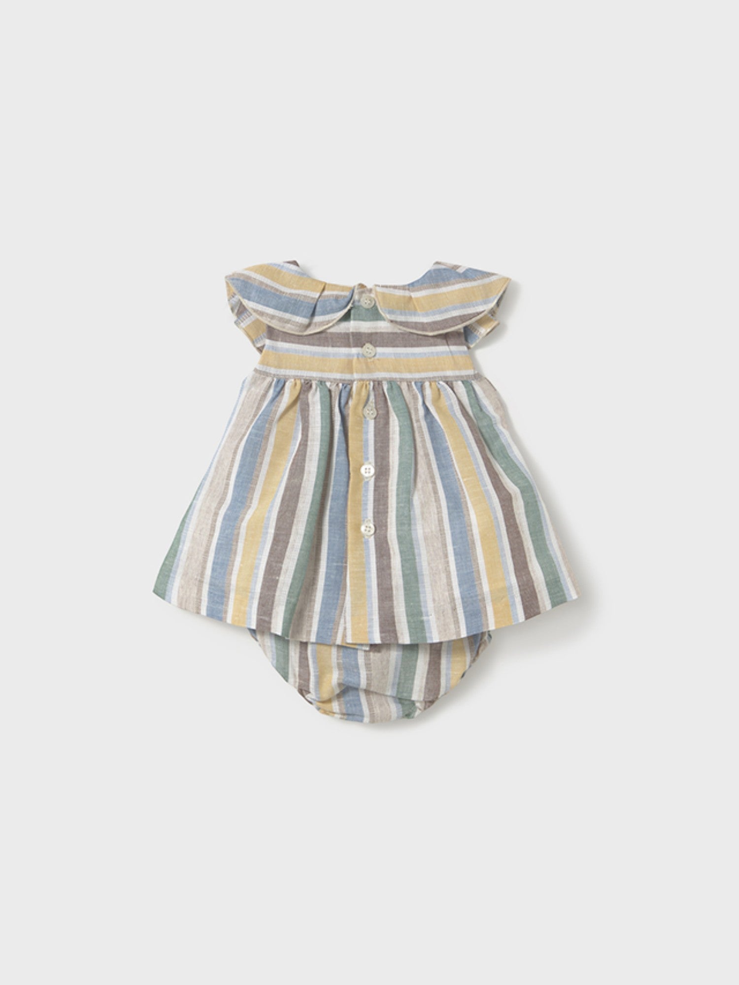 Abito righe lino Bimba MULTICOLORE 1855 /MU - NANU' BABY