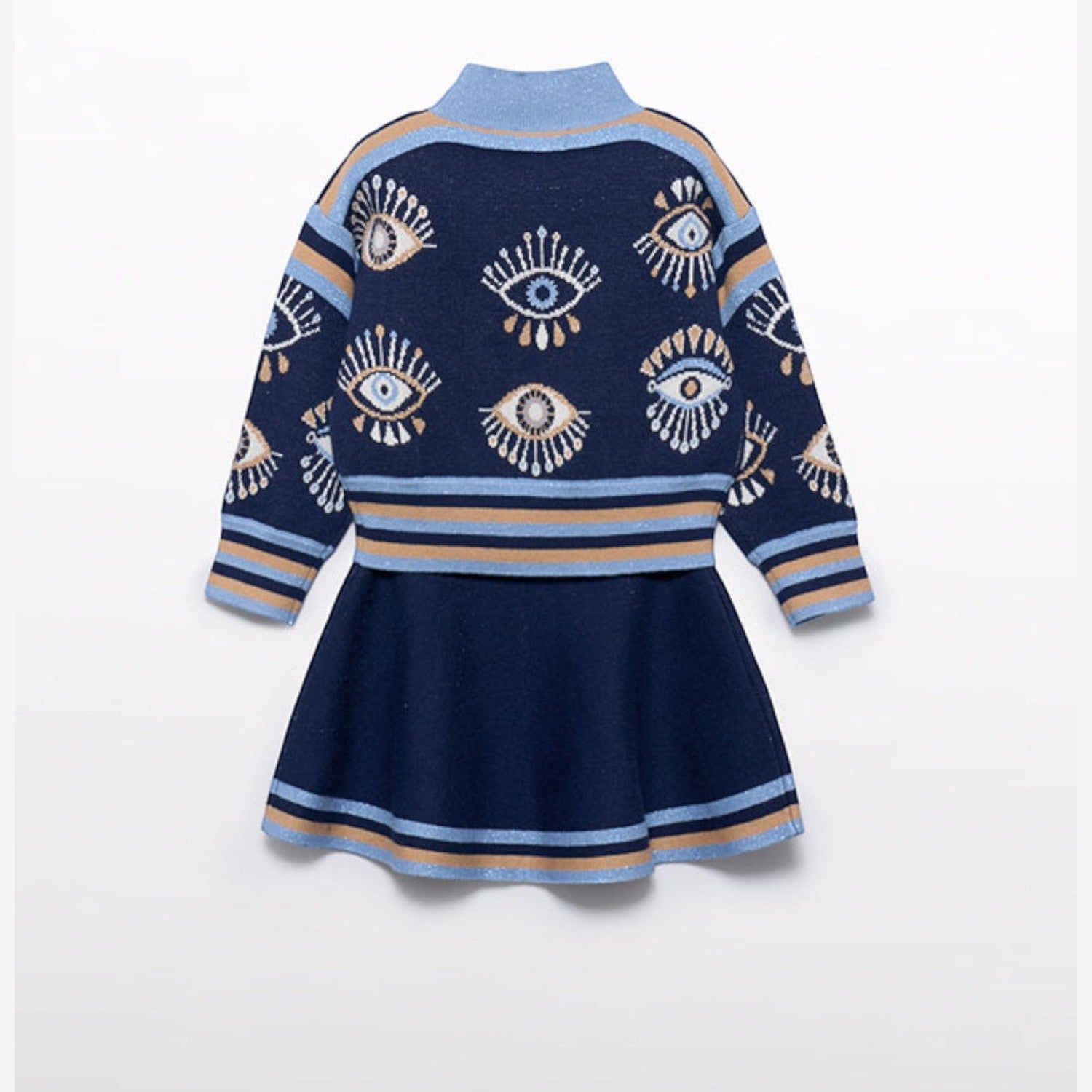 Compl. tricot gonna jacquard Bimba Blu 5540/4 - NANU' BABY