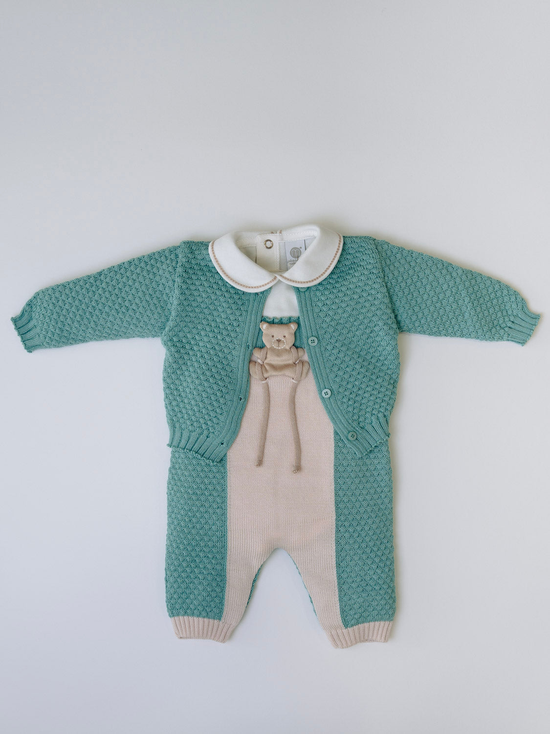 Completo nascita Mongolfiera Neonato VERDE IN5731/V - NANU' BABY