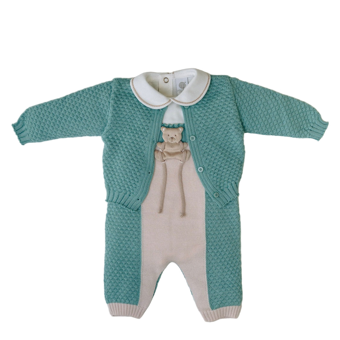Completo nascita Mongolfiera Neonato VERDE IN5731/V - NANU' BABY