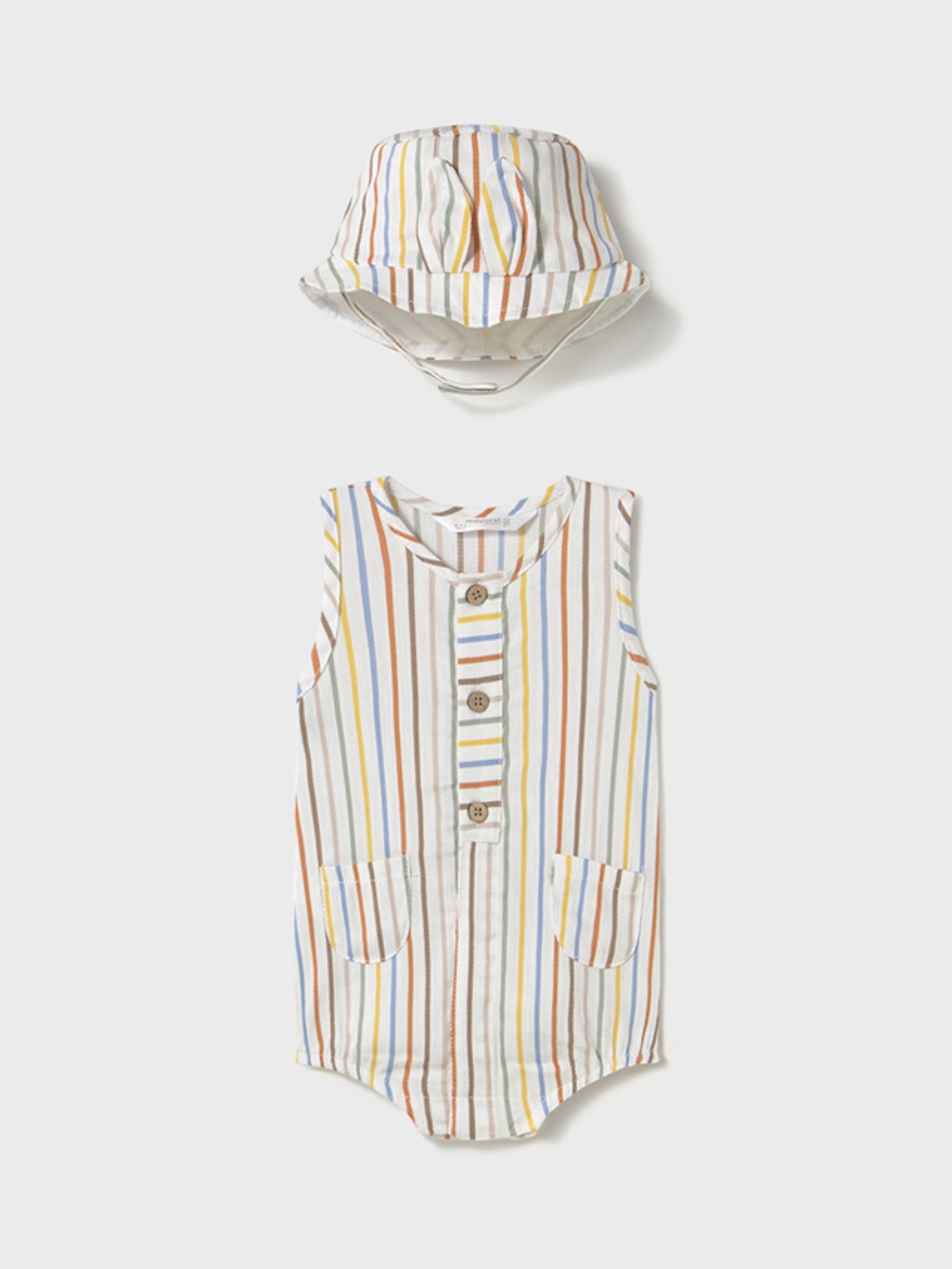 Tutina e cappello Bimbo MULTICOLORE 1603 /MU - NANU' BABY