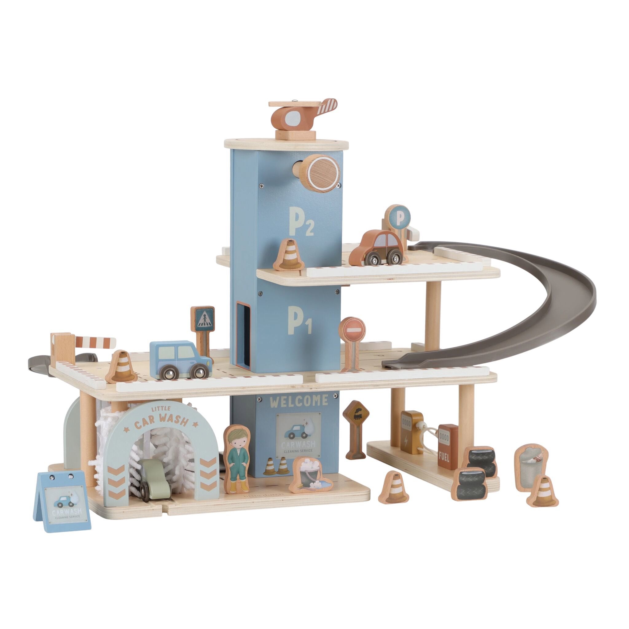 Garage in legno Multicolore LD2534