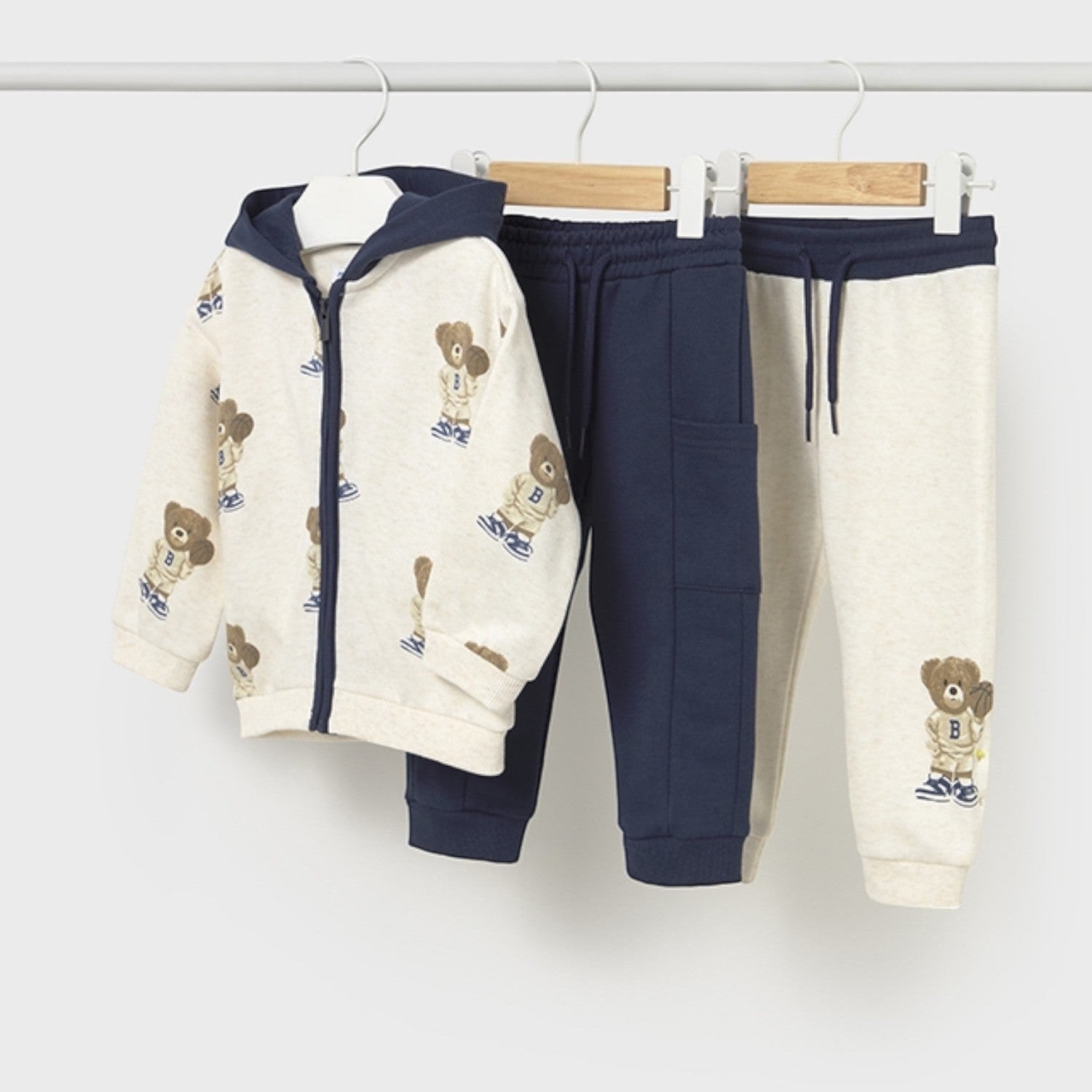 Tuta stampa 3 pezzi Bimbo Blu 2836/25 - NANU' BABY