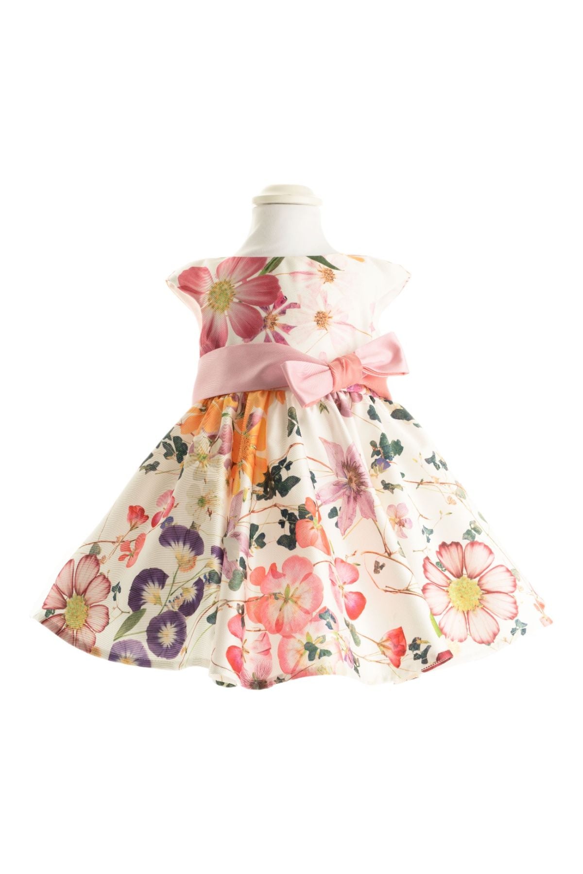 Abitino Floreale Bimba BIANCO EM808 - NANU' BABY