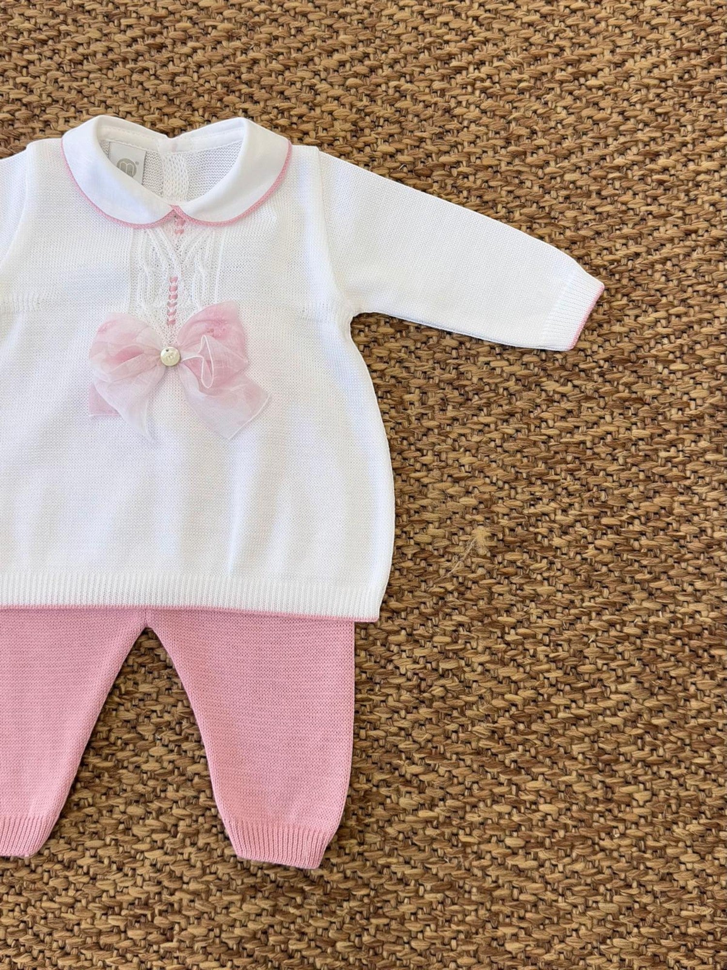 Completo nascita Neonata BIANCO EB2319 - NANU' BABY