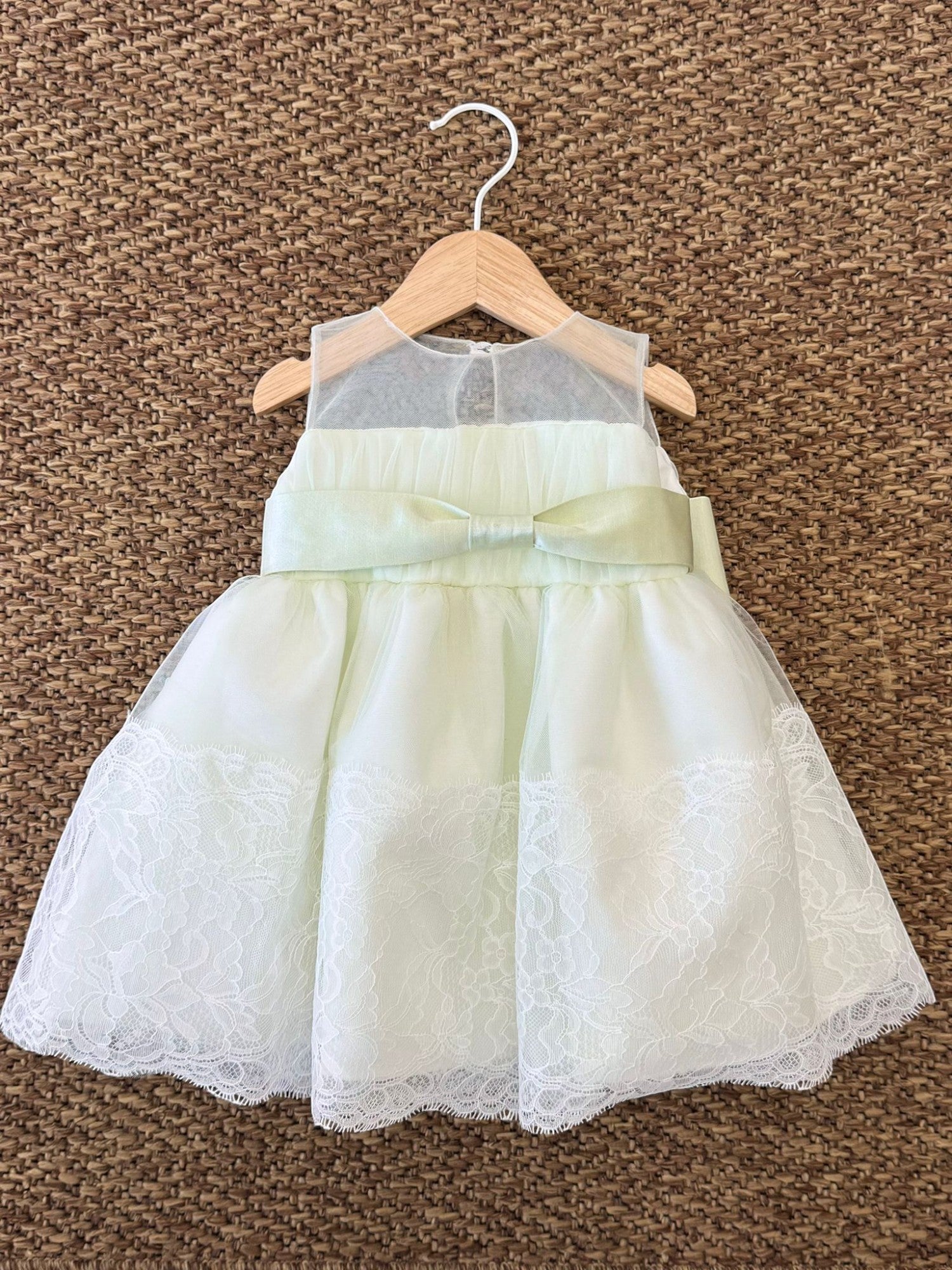 Abito Cerimonia dritto Bimba AVORIO GG25D04I/V - NANU' BABY