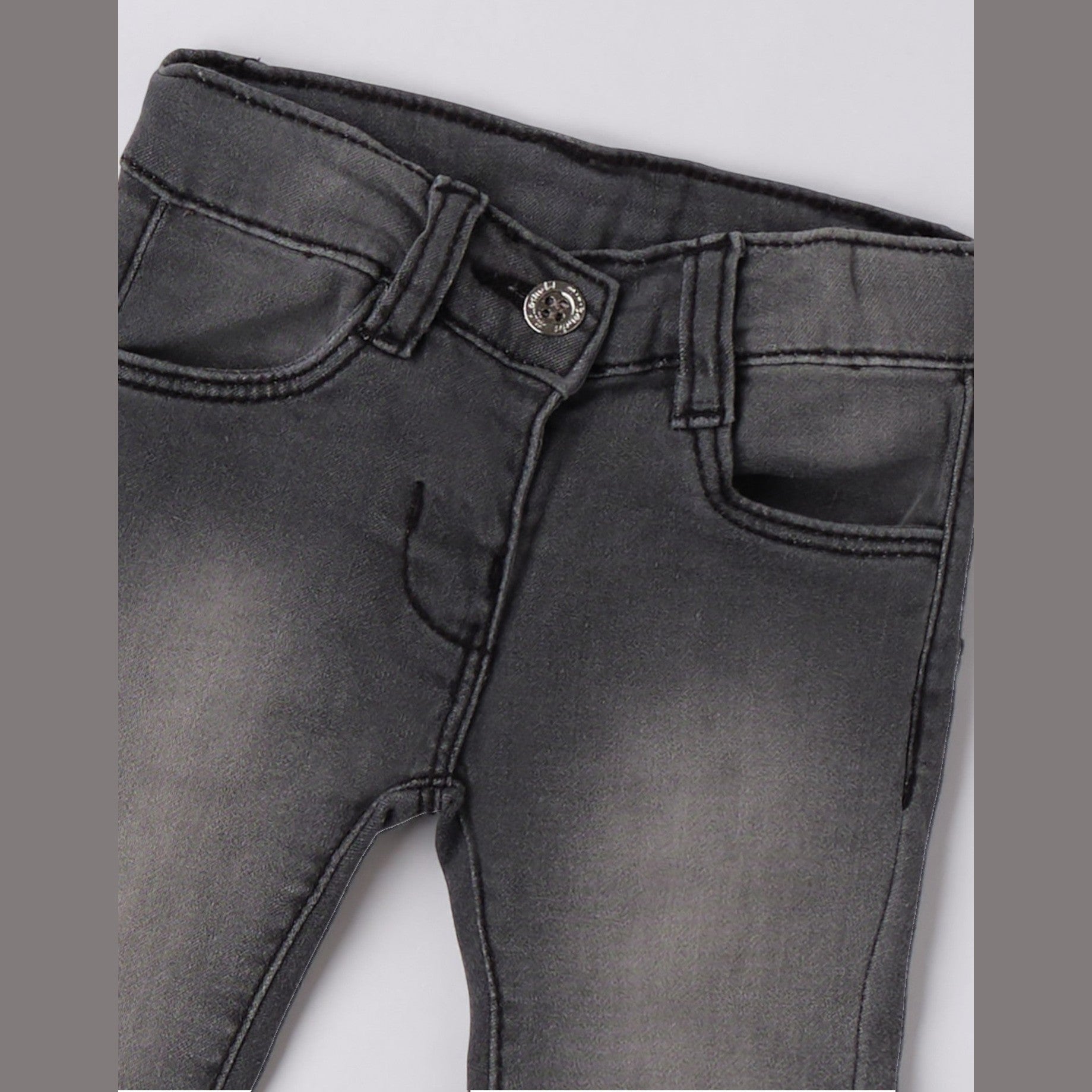 Pantalone Denim Lungo Bimba Grigio 3F740/7992 - NANU' BABY