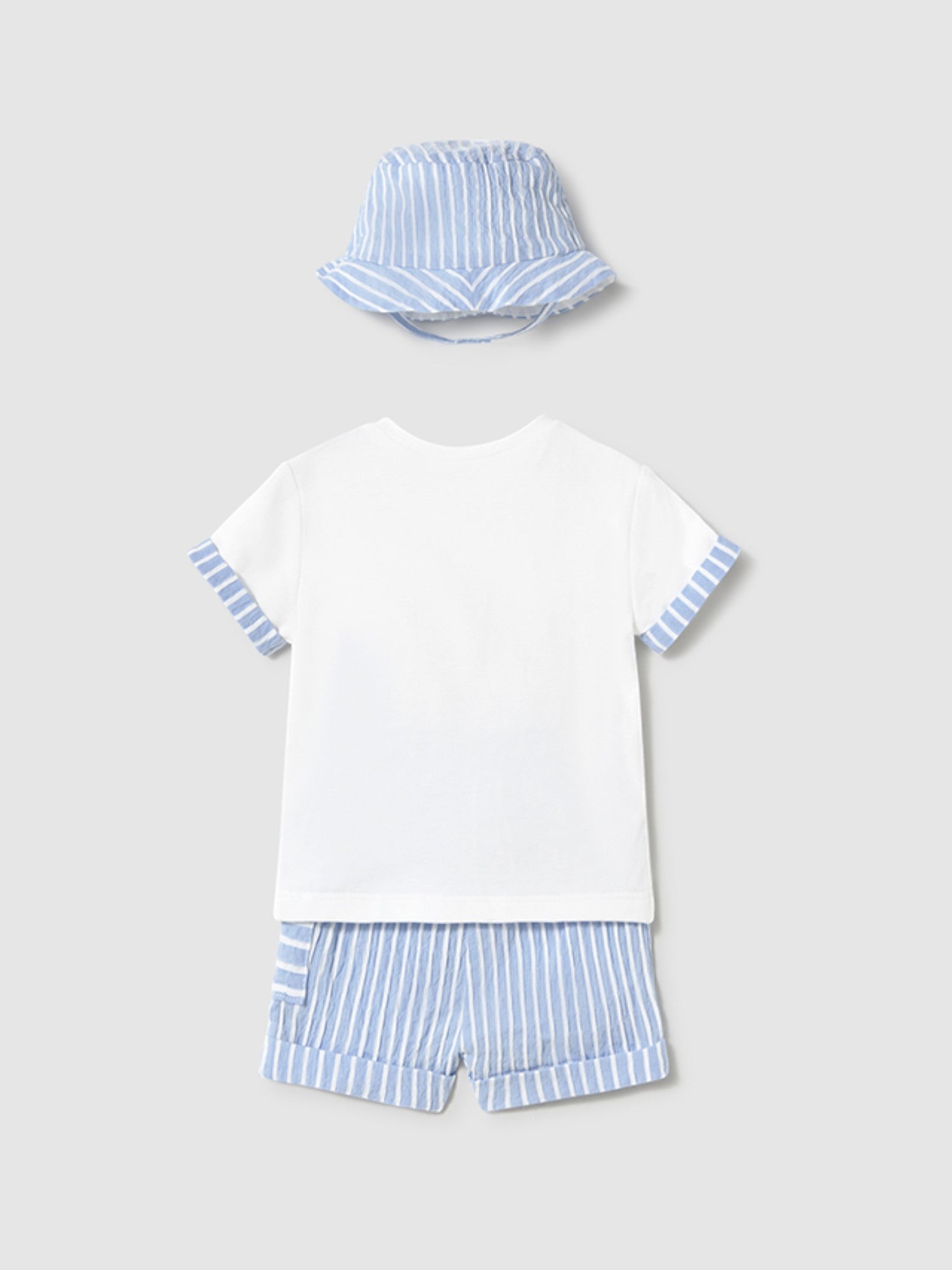 Completo pantalone maglietta cappe Bimbo CIELO 1201 /C - NANU' BABY