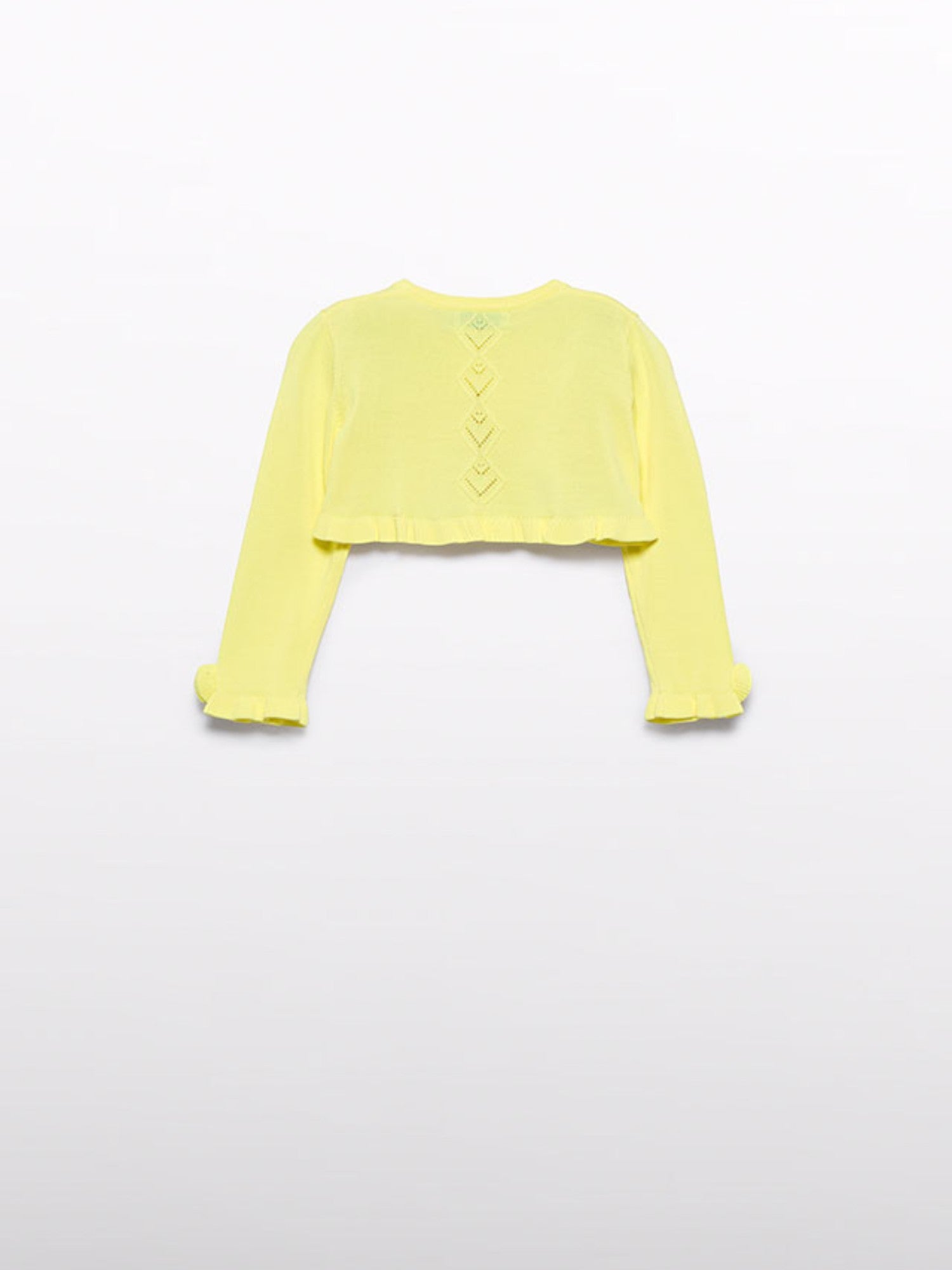 Cardigan tricot traforato Bimba GIALLO 5381 /13 - NANU' BABY