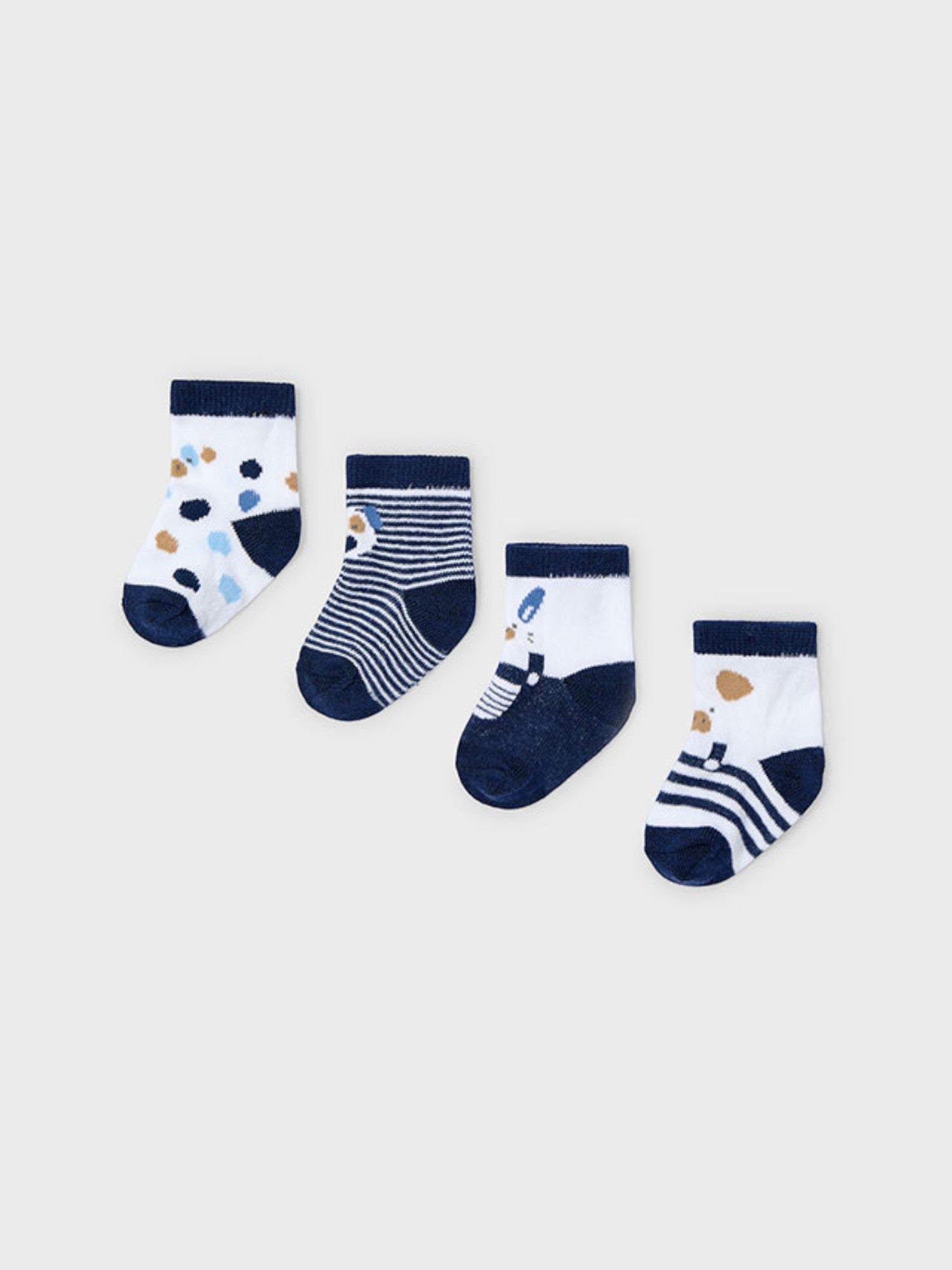 Set 4 calze BLU 9862 /BL - NANU' BABY