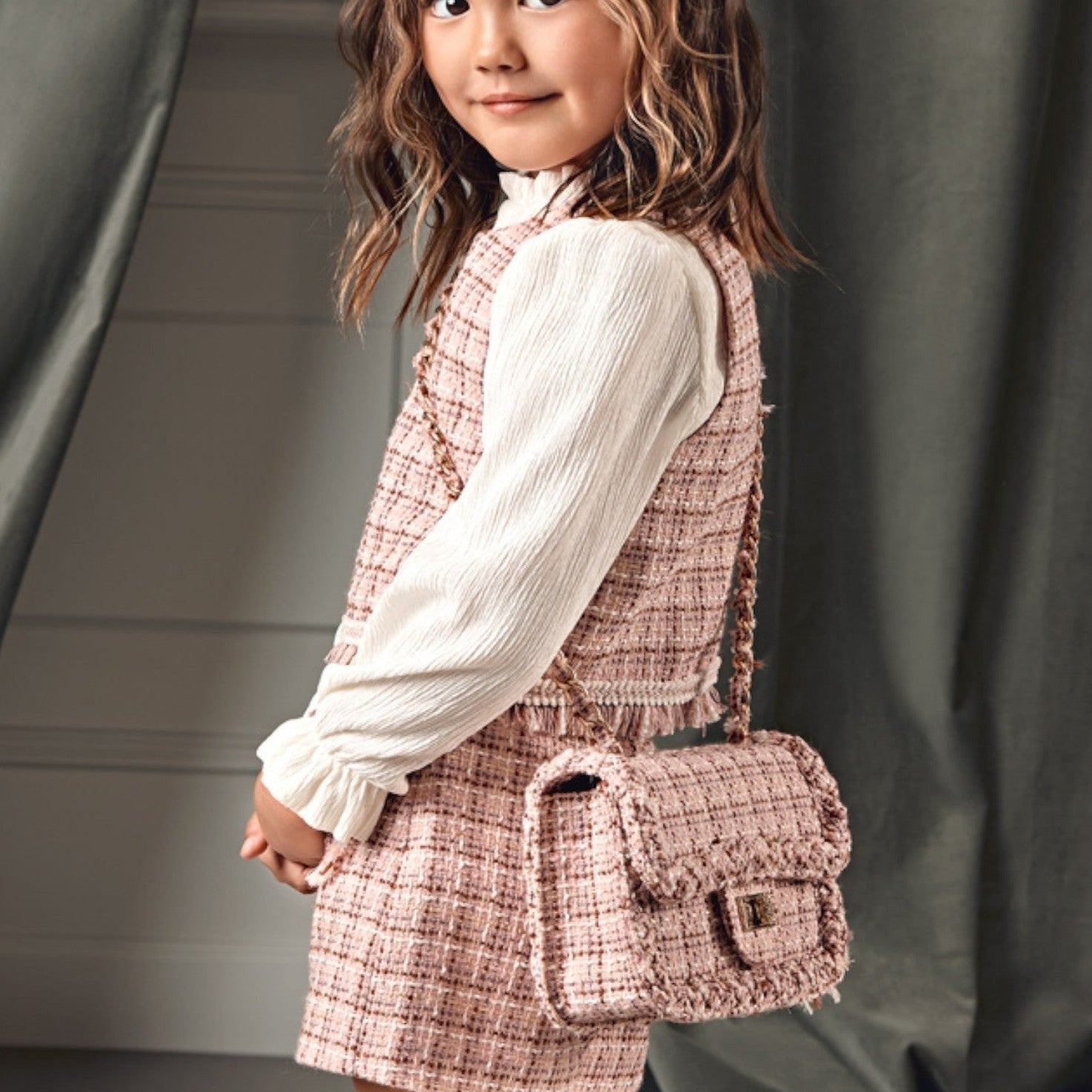 Compl. bermuda tweed Bimba Rosa 5727/8 - NANU' BABY