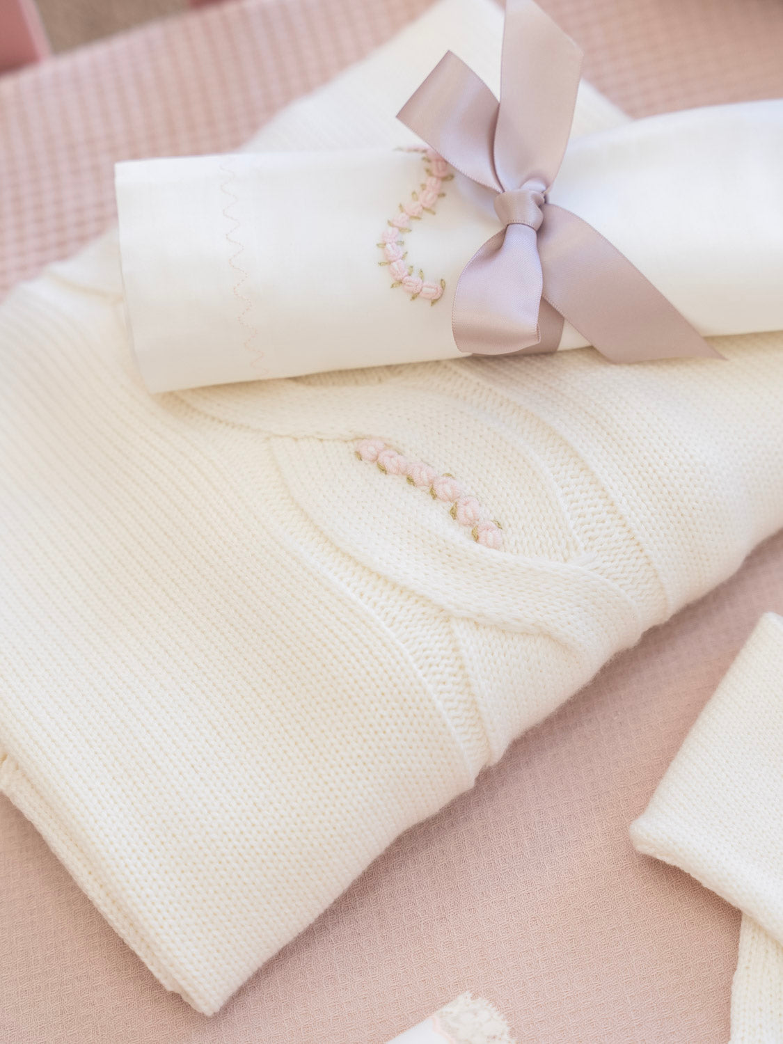 Coperta Neonata Rosa OLLY/CO-R - NANU' BABY